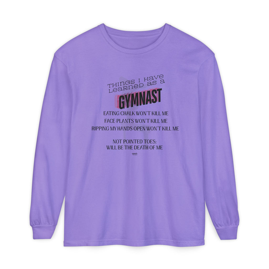 Things I Learned as a Gymnast Long Sleeve Shirt - Red (Adult)