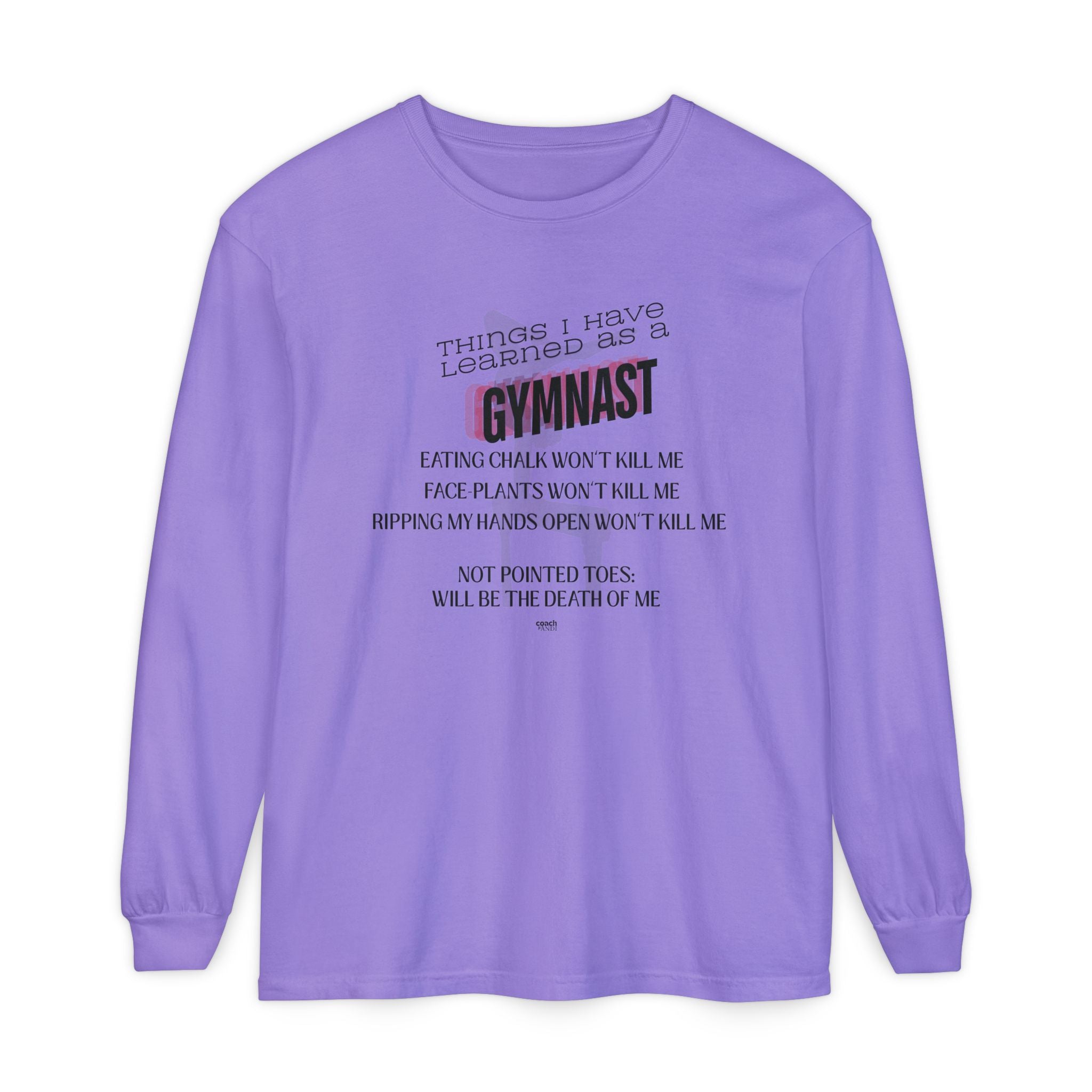 Things I Learned as a Gymnast Long Sleeve Shirt - Red (Adult)