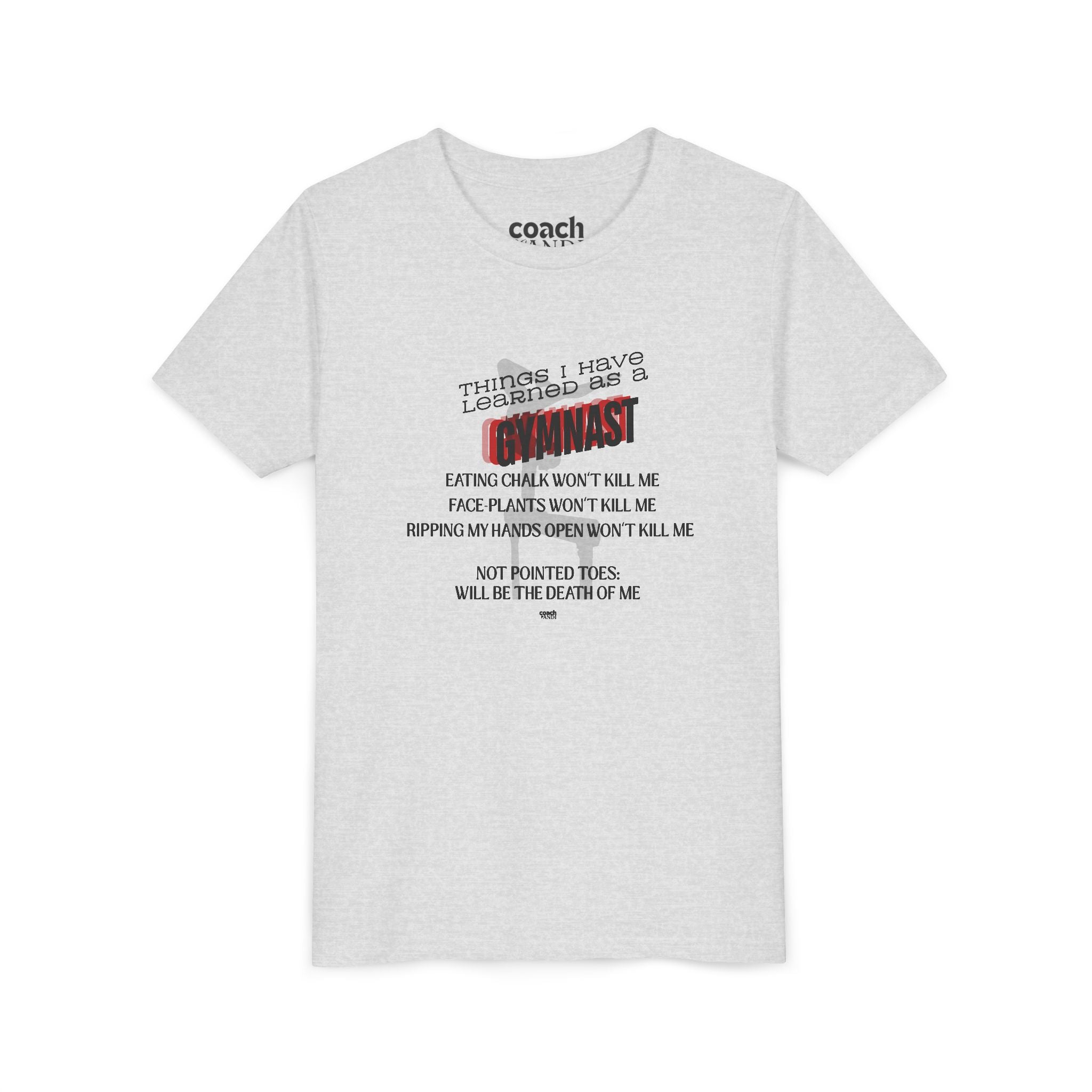 Things I learned as a Gymnast Short Sleeve Tee - Red (Youth)