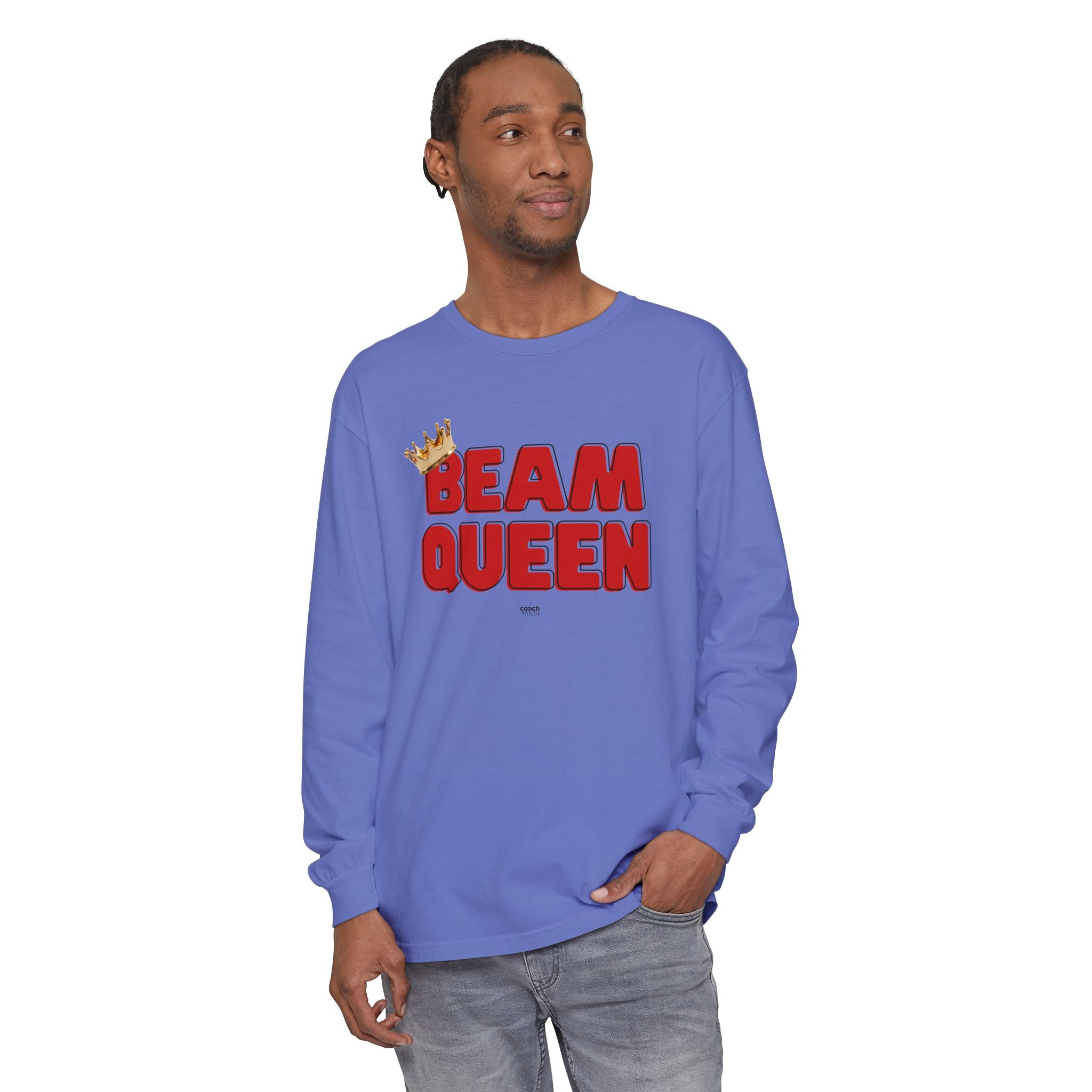 Beam Queen - Red/Black (Adult Long Sleeve Shirt)