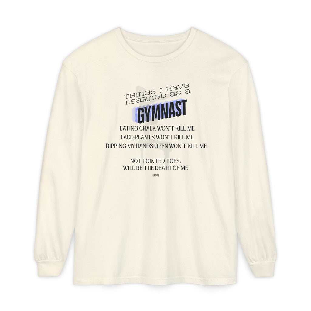 Things I Learned as a Gymnast Long Sleeve Shirt - Blue (Adult)