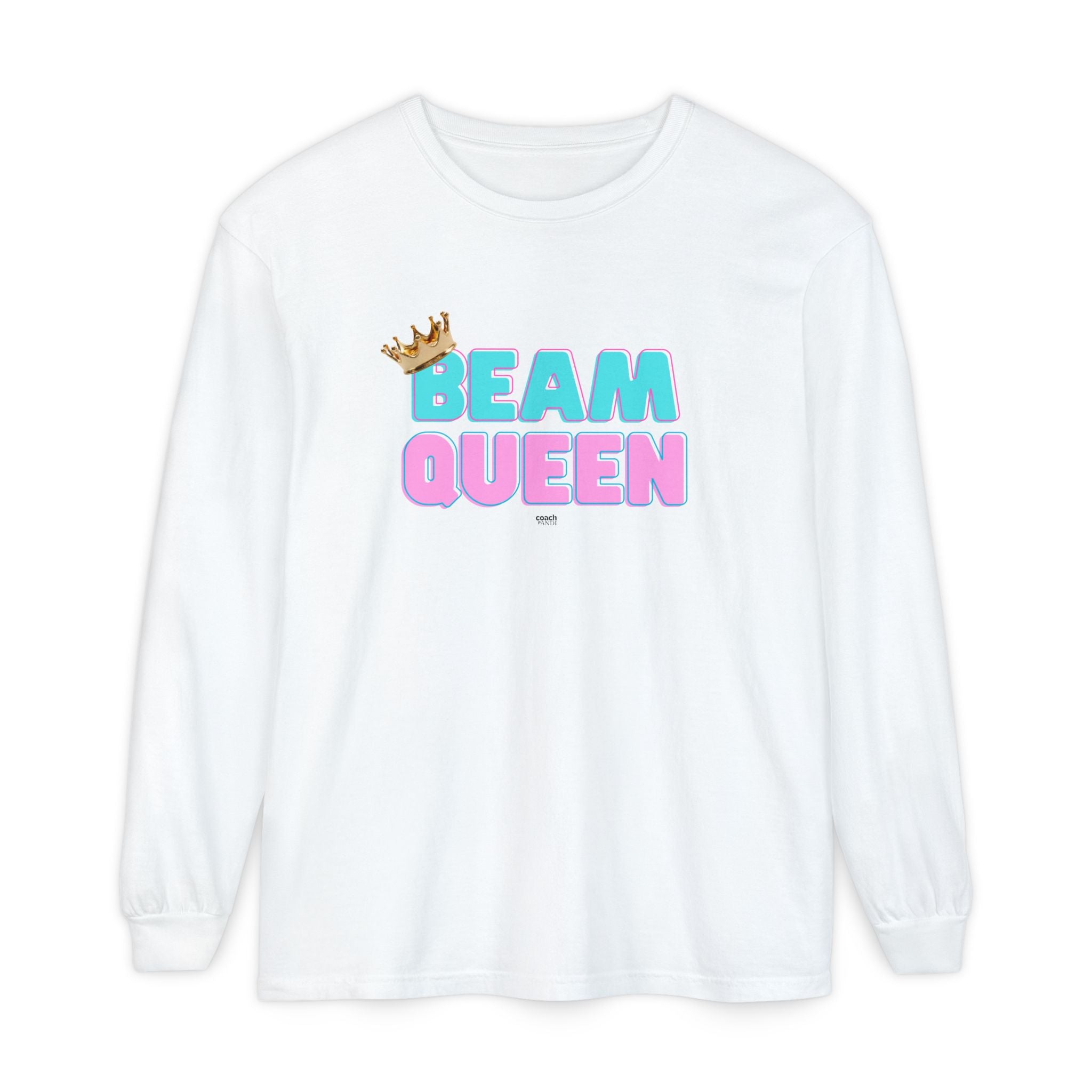 Beam Queen - Aqua/Pink (Adult Longsleeve Shirt)
