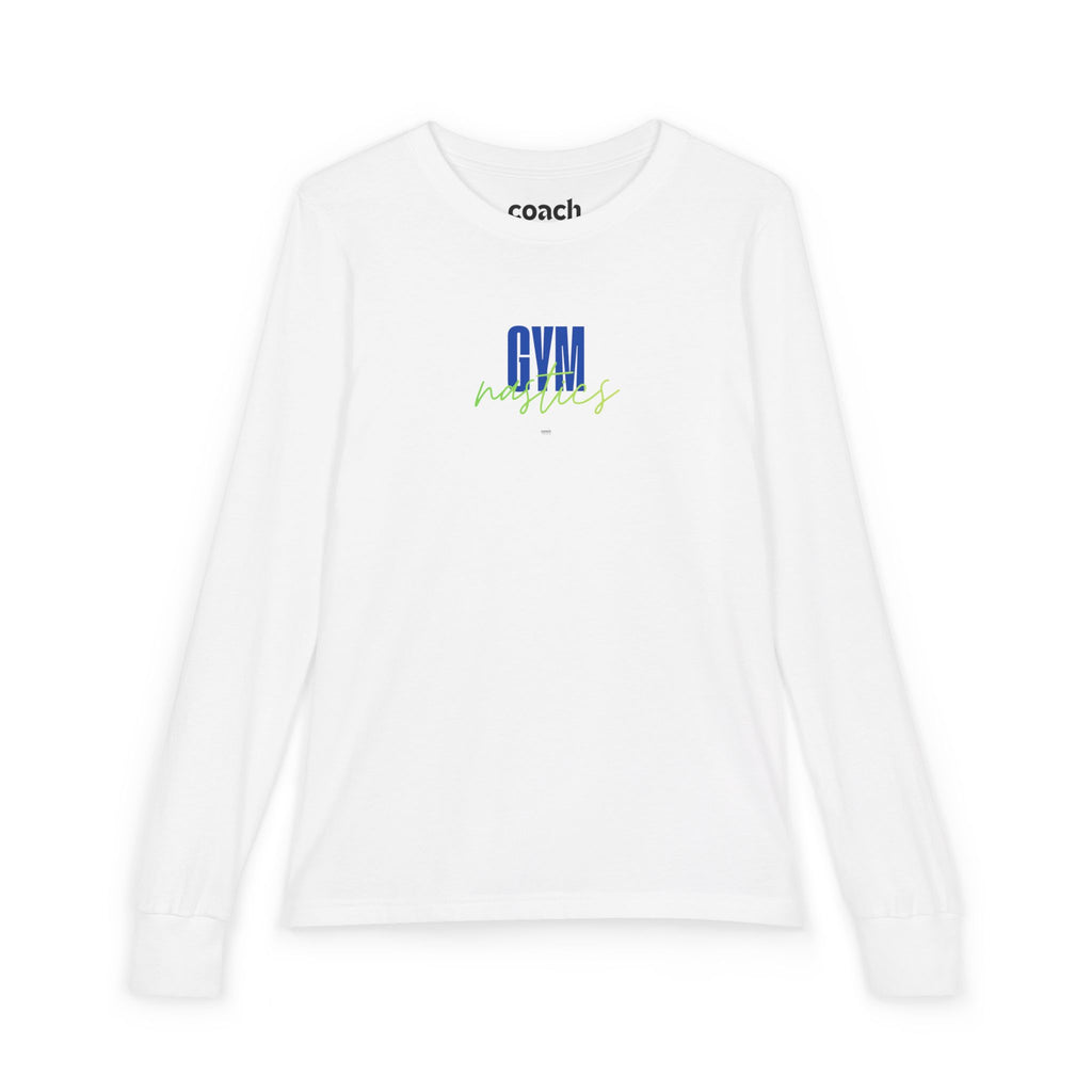 GYMnastics Long Sleeve Shirt - Blue/Lime (Youth)