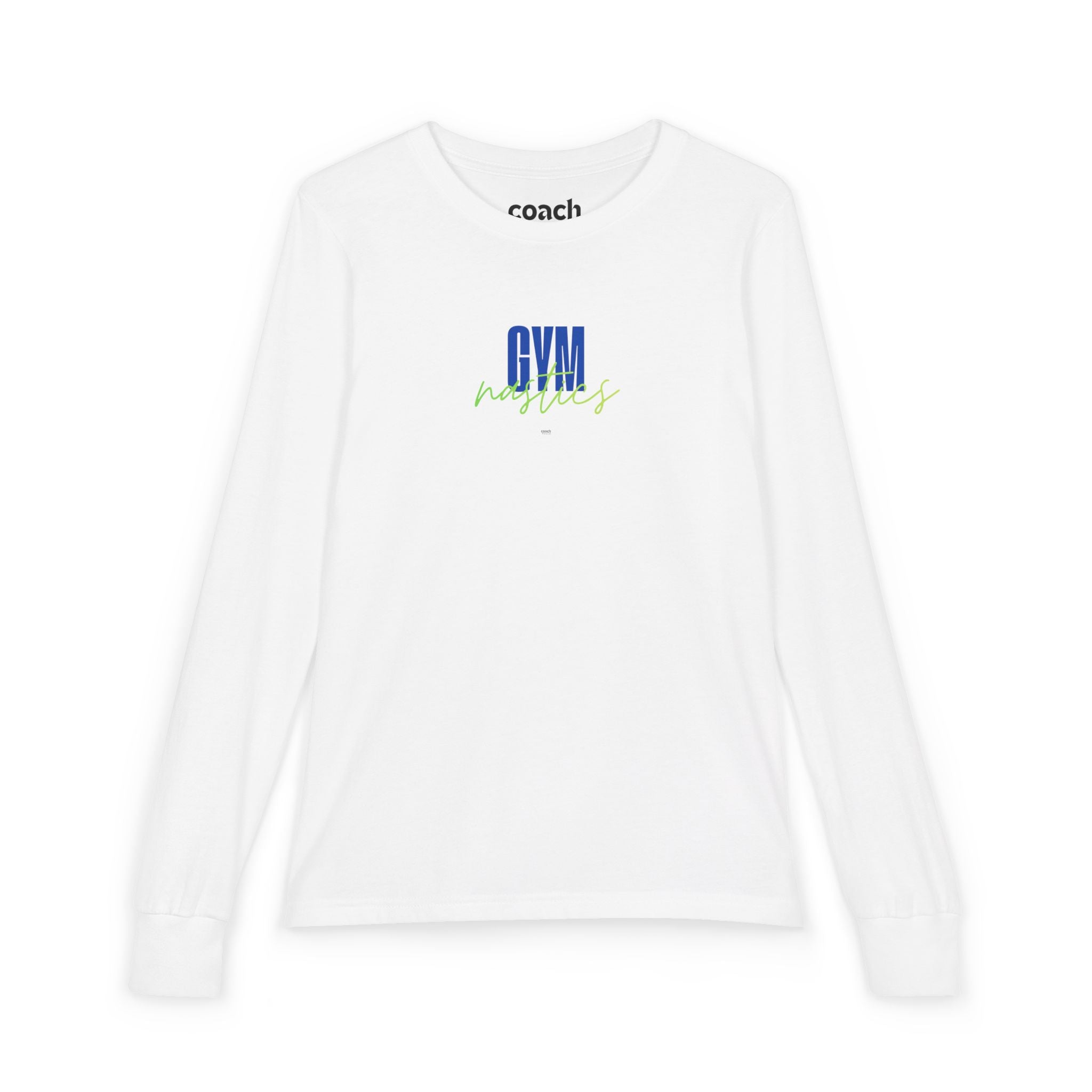 GYMnastics Long Sleeve Shirt - Blue/Lime (Youth)