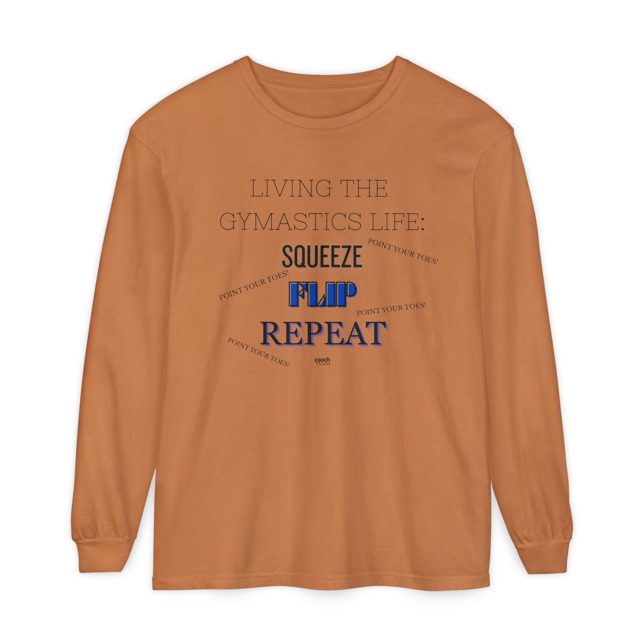Squeeze Flip Repeat - Blue (Adult Longsleeve Shirt)