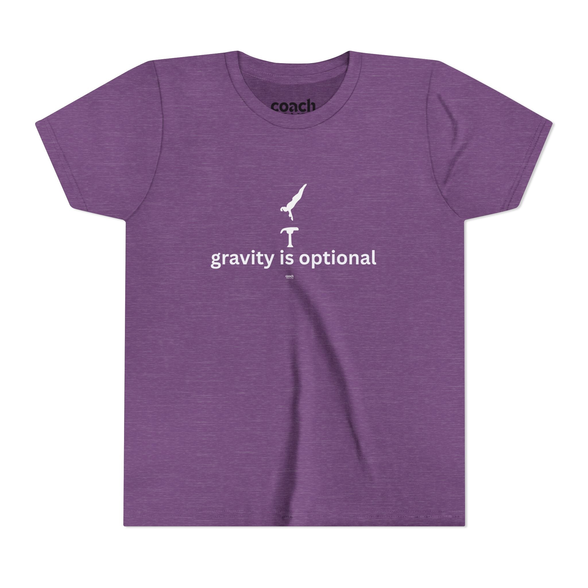 Gravity is Optional Tshirt - White Font (Youth)