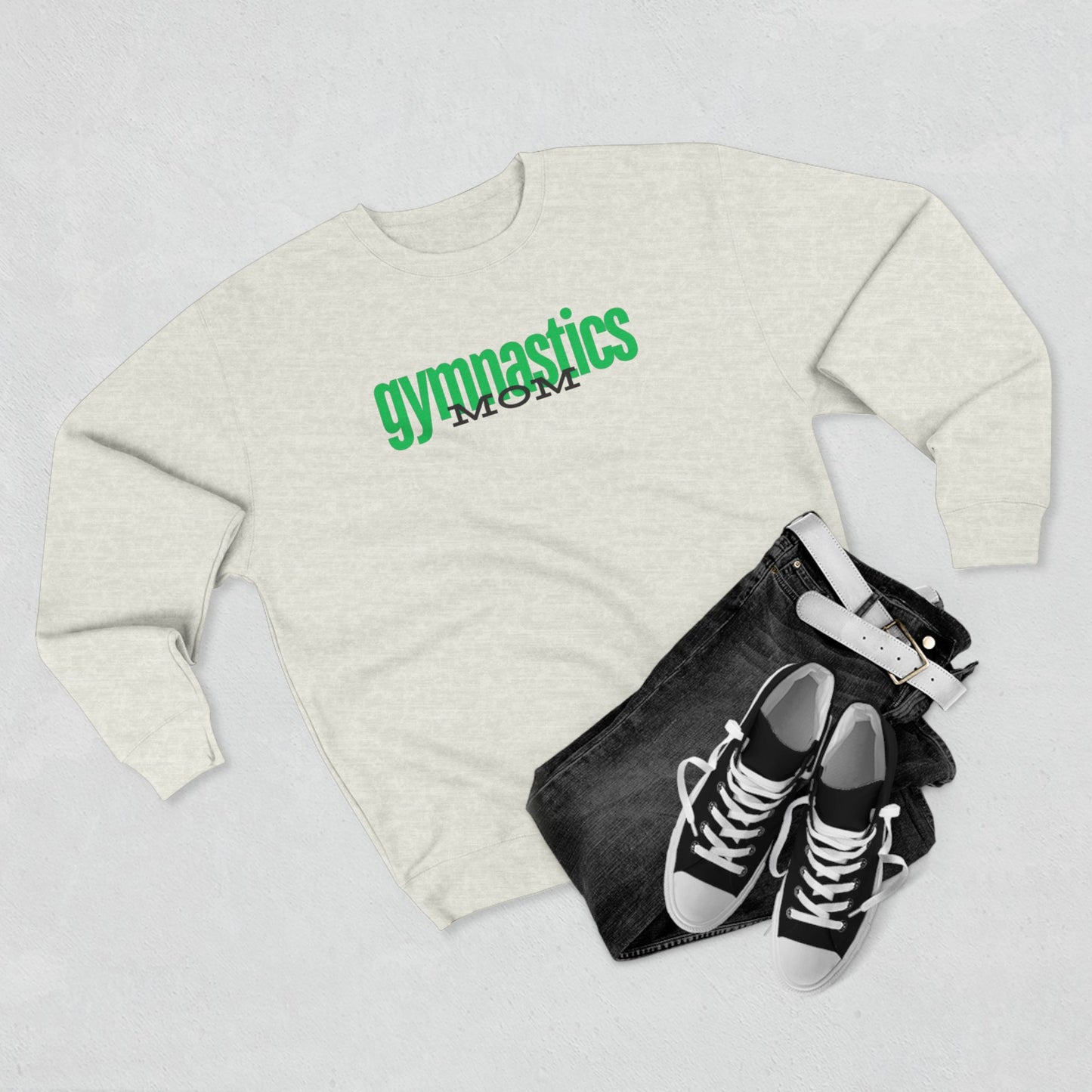 Gymnastics Mom-Green (Adult Crewneck)