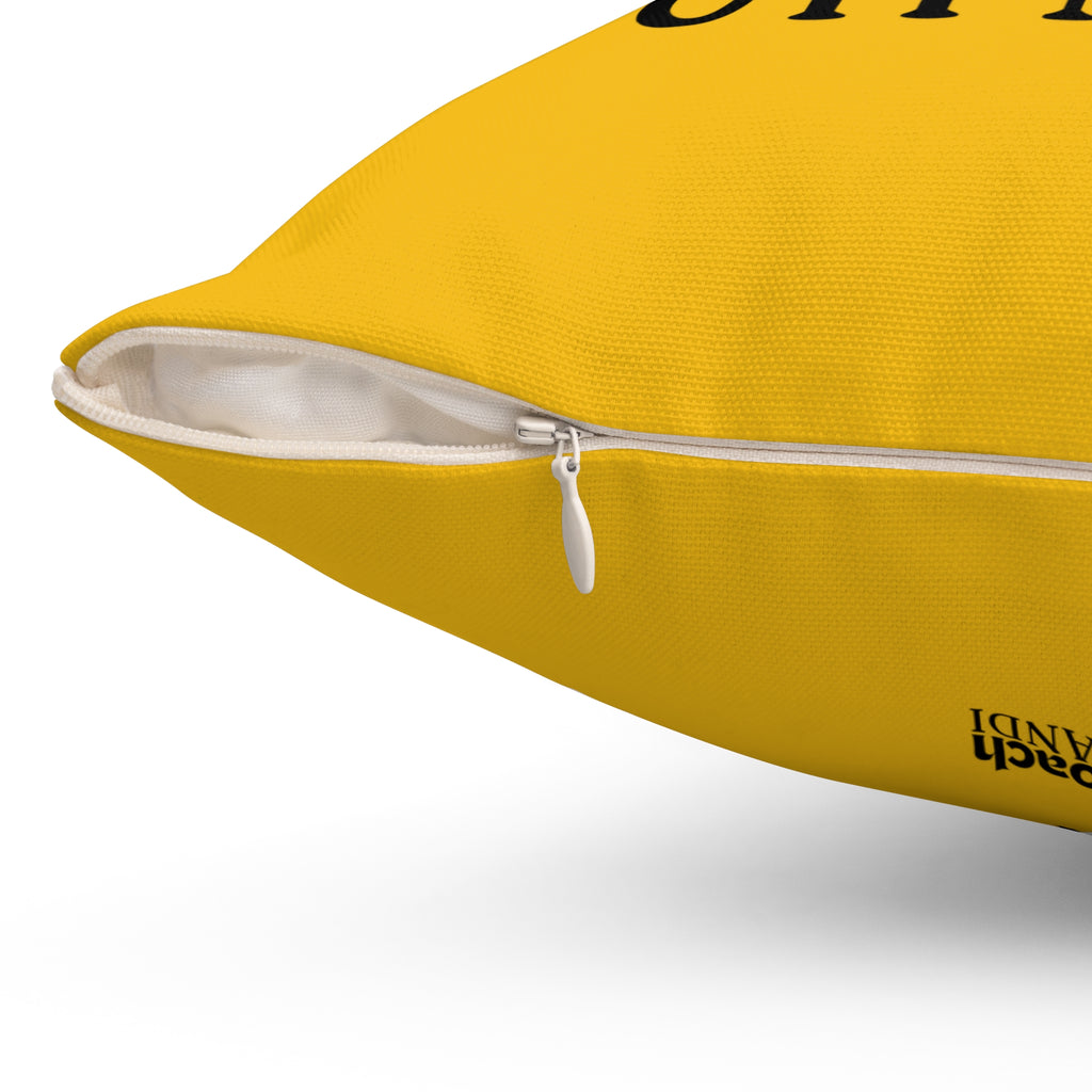 Always Be A Gymnast-Goldenrod (Spun Polyester Square Pillow)