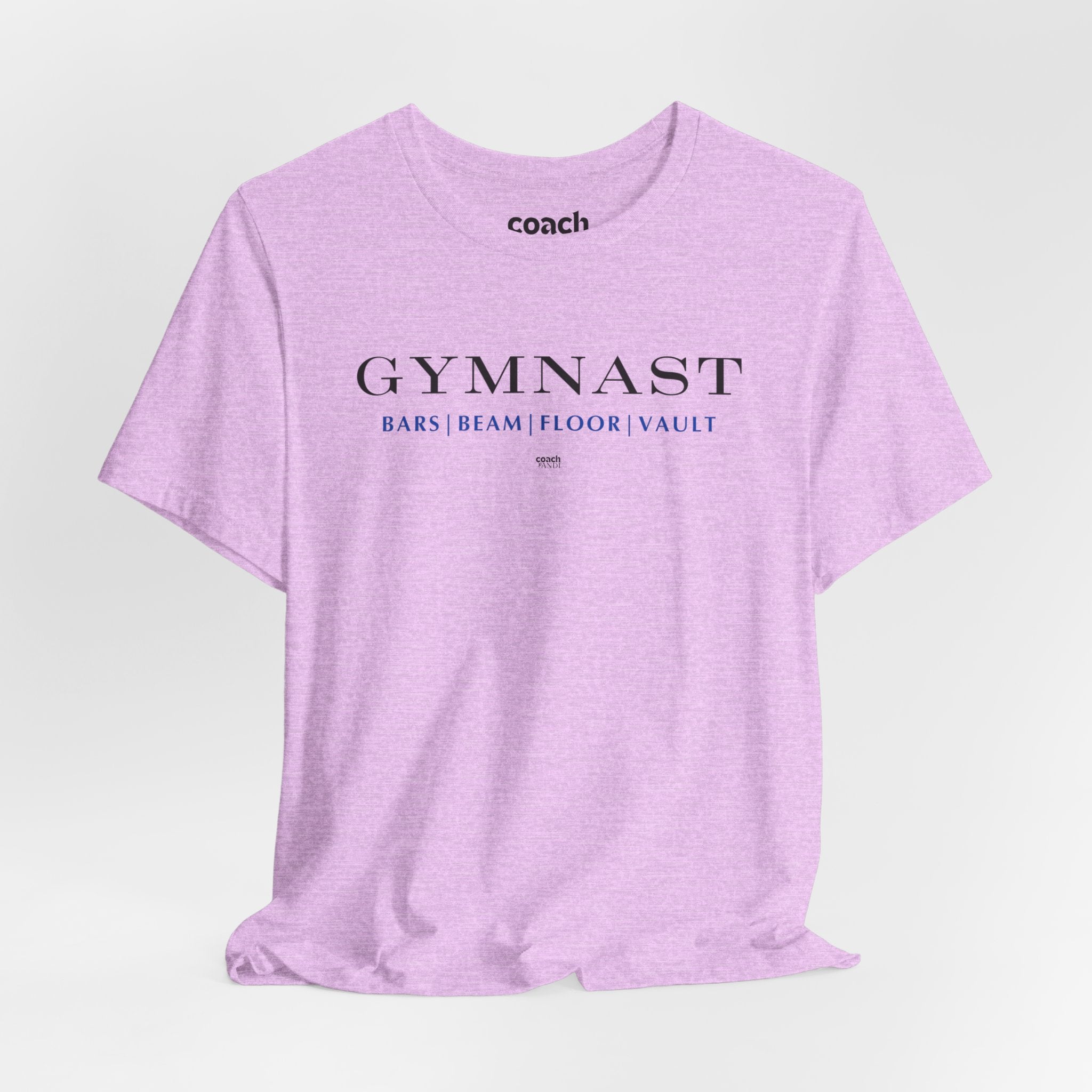 GYMNAST (Bars Beam Floor Vault) Tshirt - Blue (Adult)