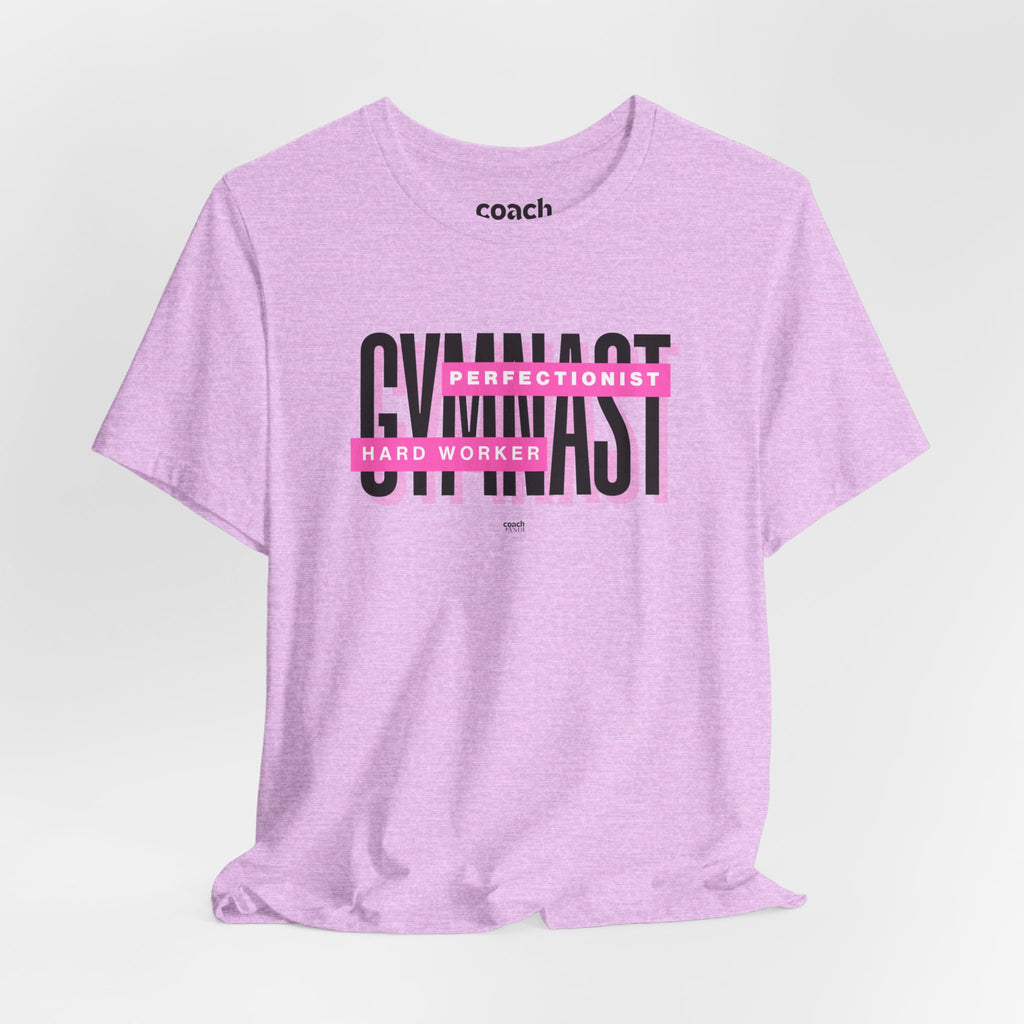 Gymnast Hard Worker Tshirt - Pink (Adult)