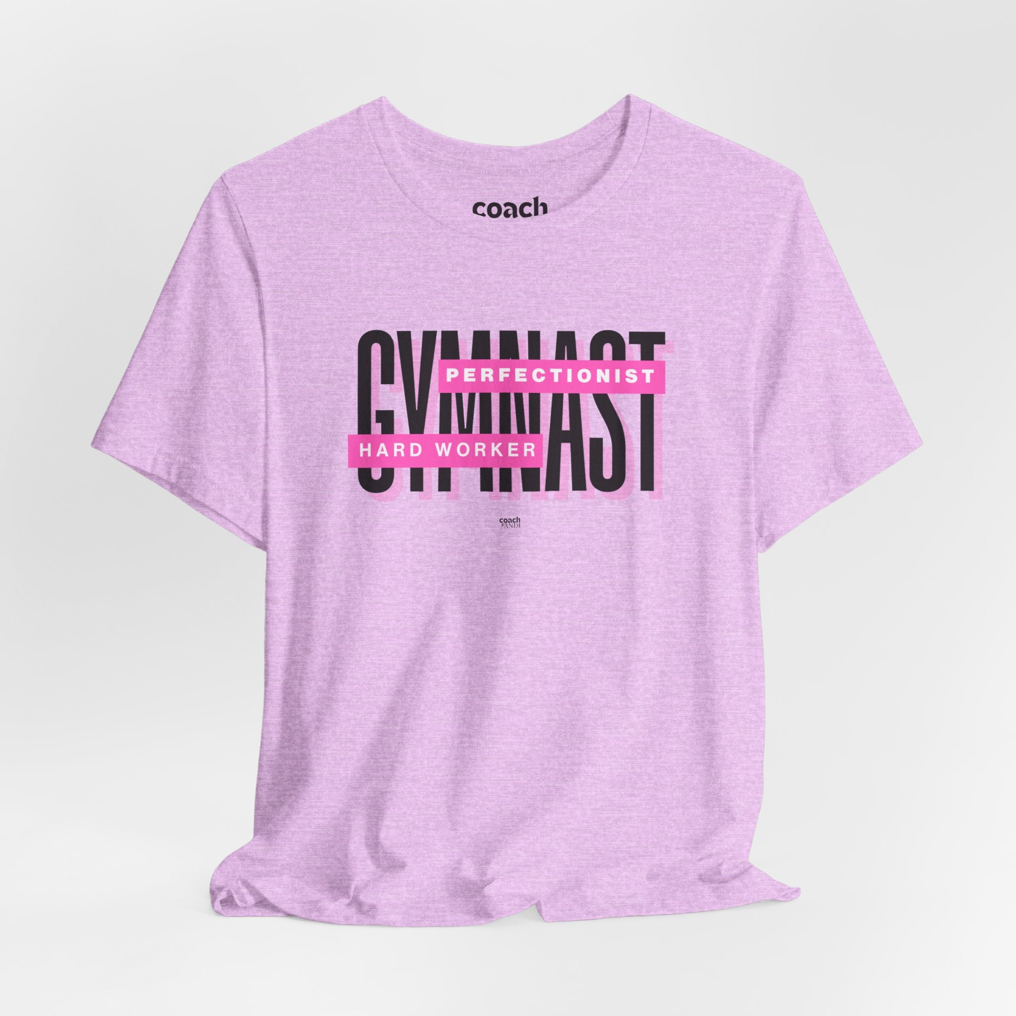 Gymnast Hard Worker Tshirt - Pink (Adult)
