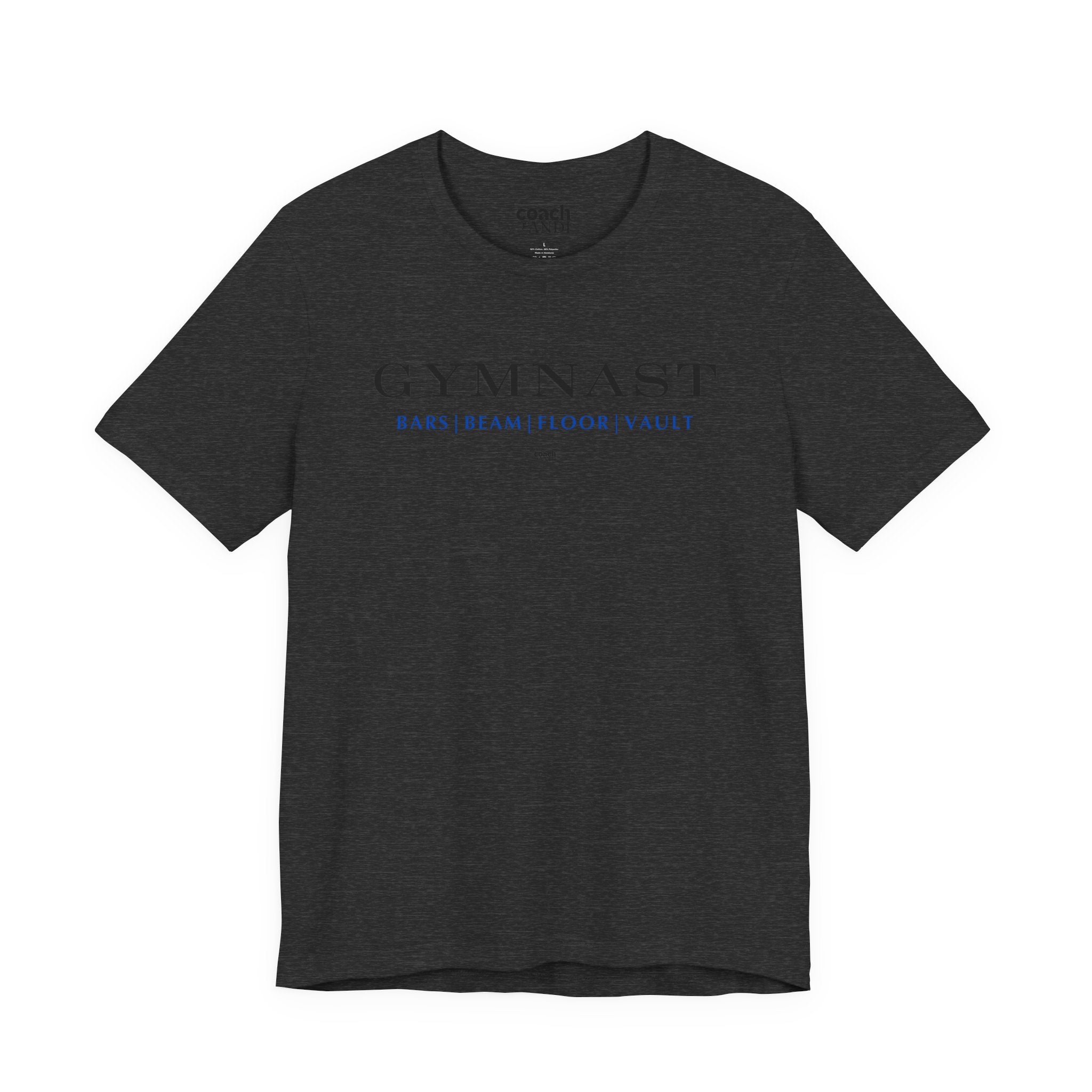 GYMNAST (Bars Beam Floor Vault) Tshirt - Blue (Adult)