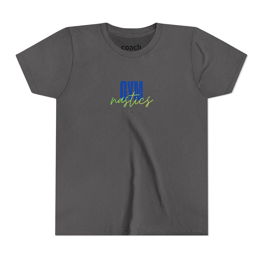 GYMnastics Short Sleeve Tee - Blue/Lime (Youth)