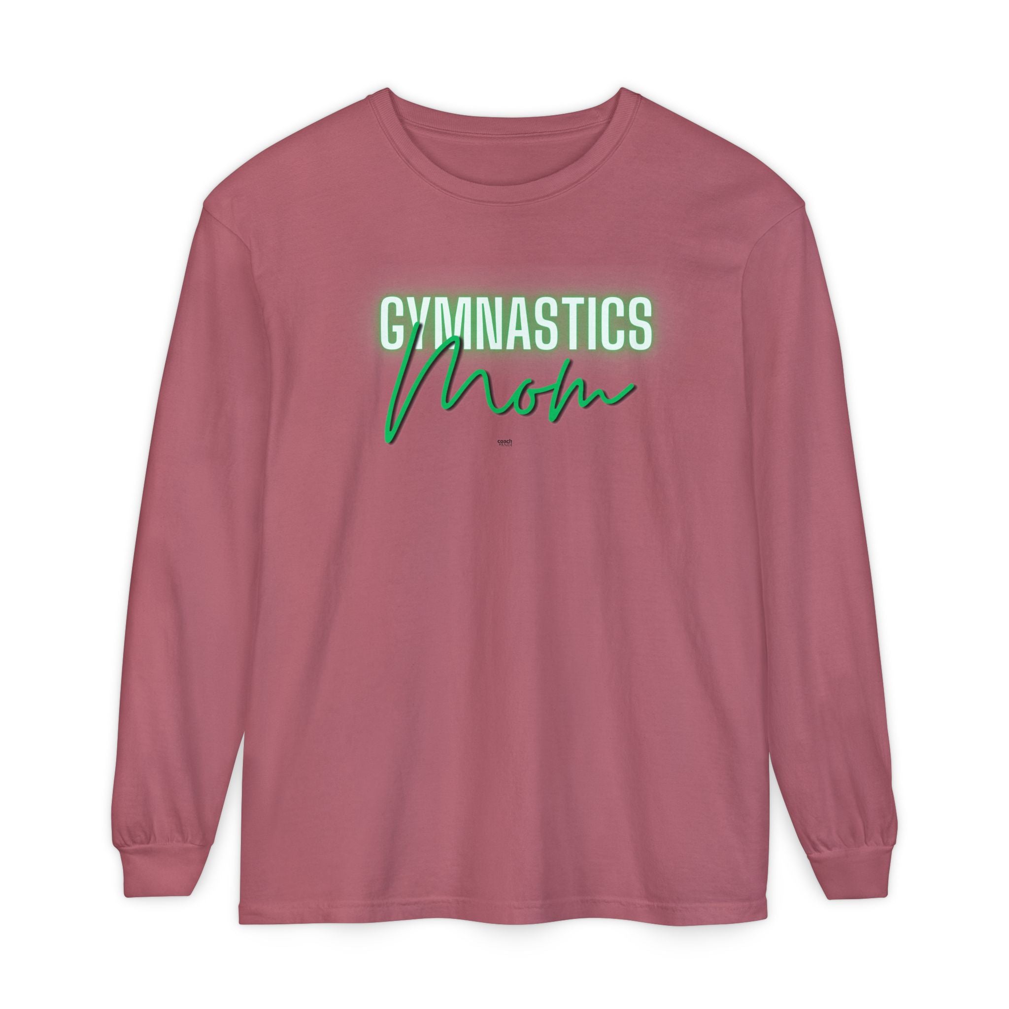 Glow Gym Mom Long Sleeve Shirt - Green (Adult)