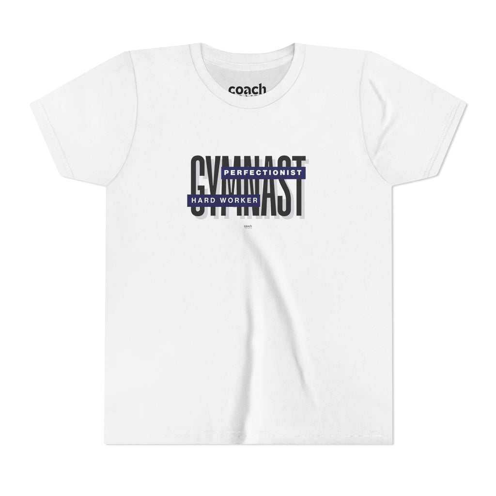 Gymnast Hard Worker Tshirt - Navy (Youth)