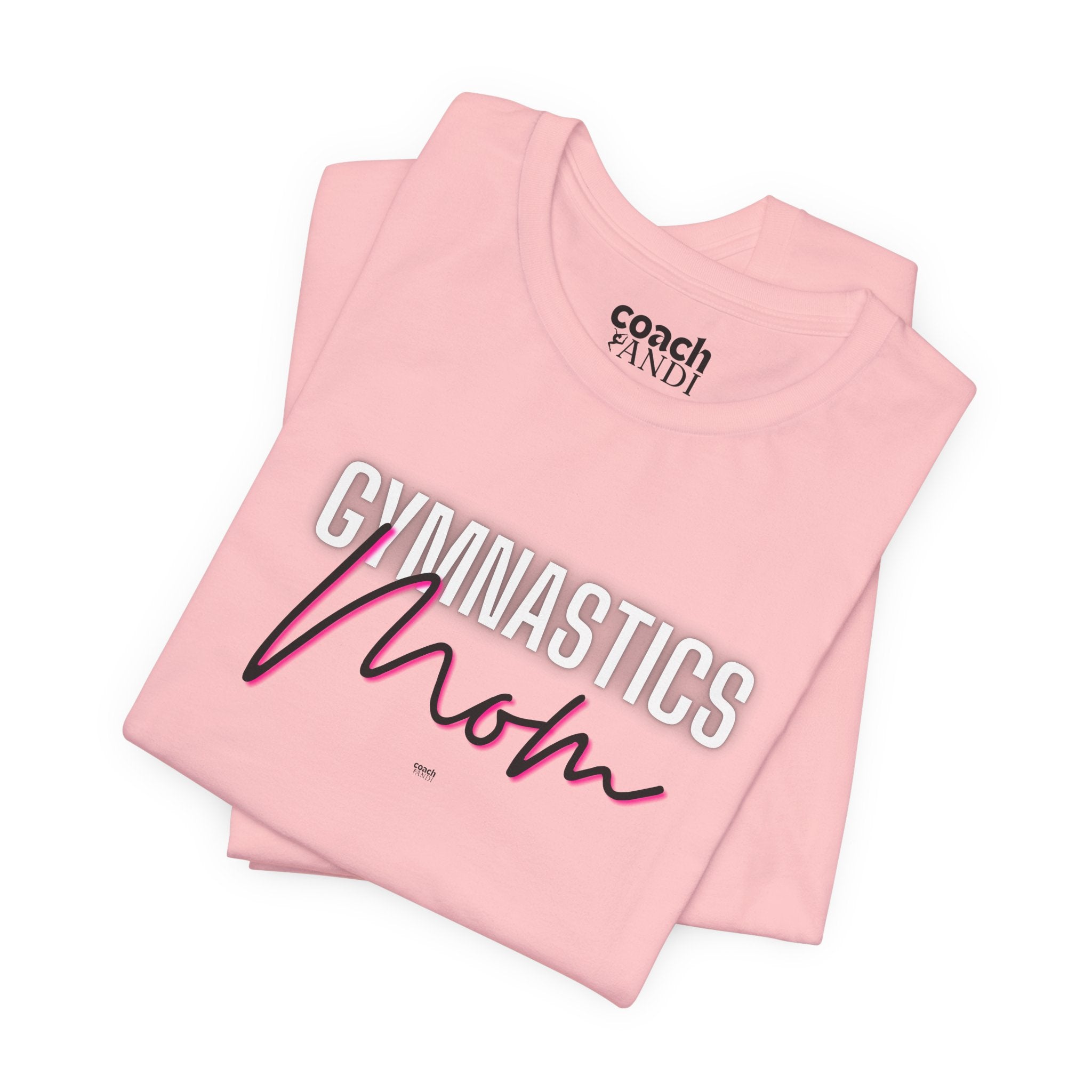 Glow Gym Mom Tshirt - Black/Pink (Adult)