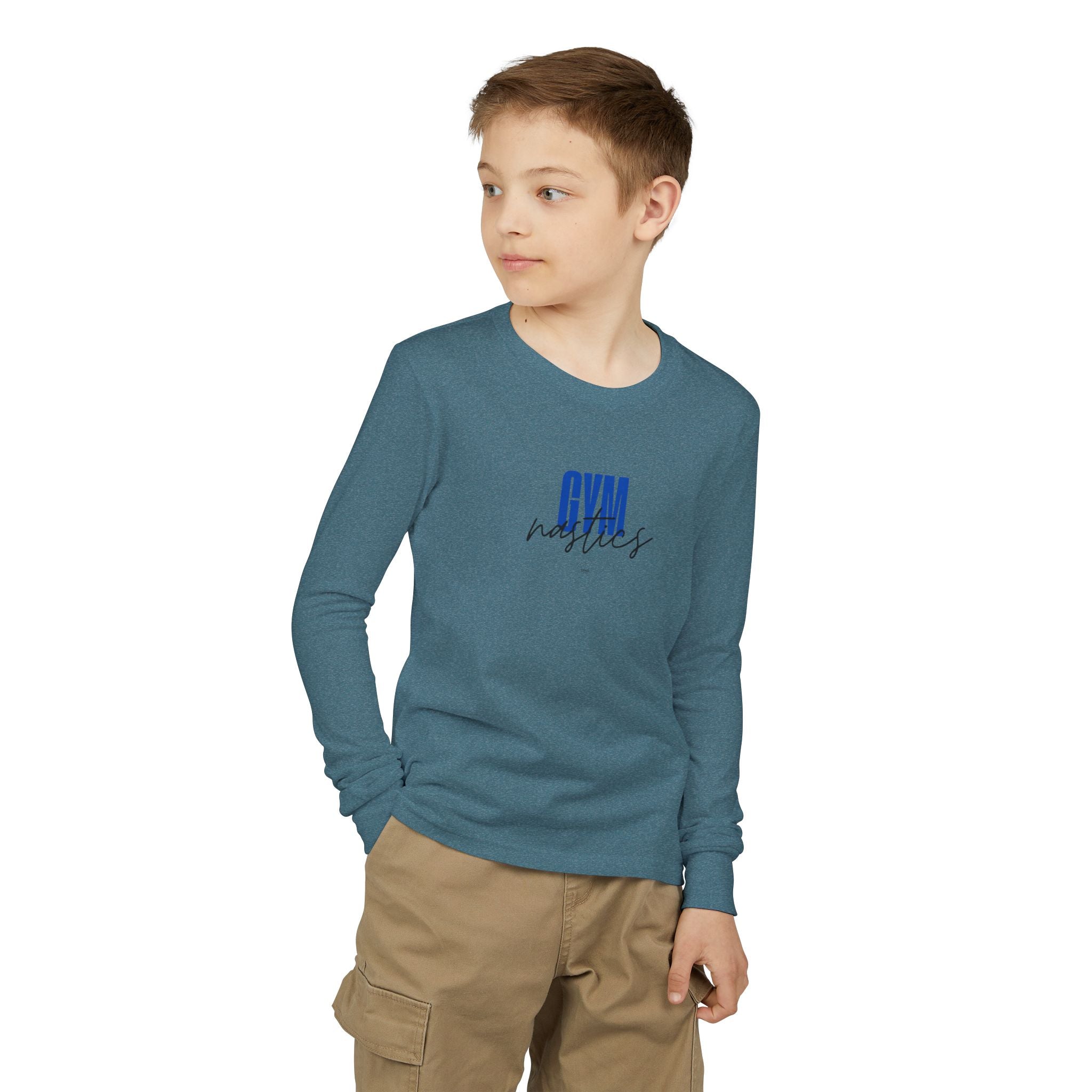 GYMnastics Long Sleeve Shirt - Blue (Youth)