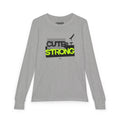 Cute & Strong Long Sleeve Shirt - Lime/Black (Youth)