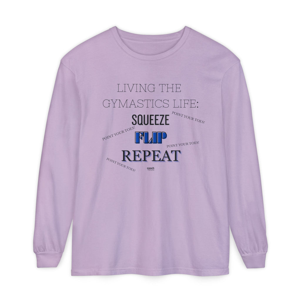 Squeeze Flip Repeat - Blue (Adult Longsleeve Shirt)