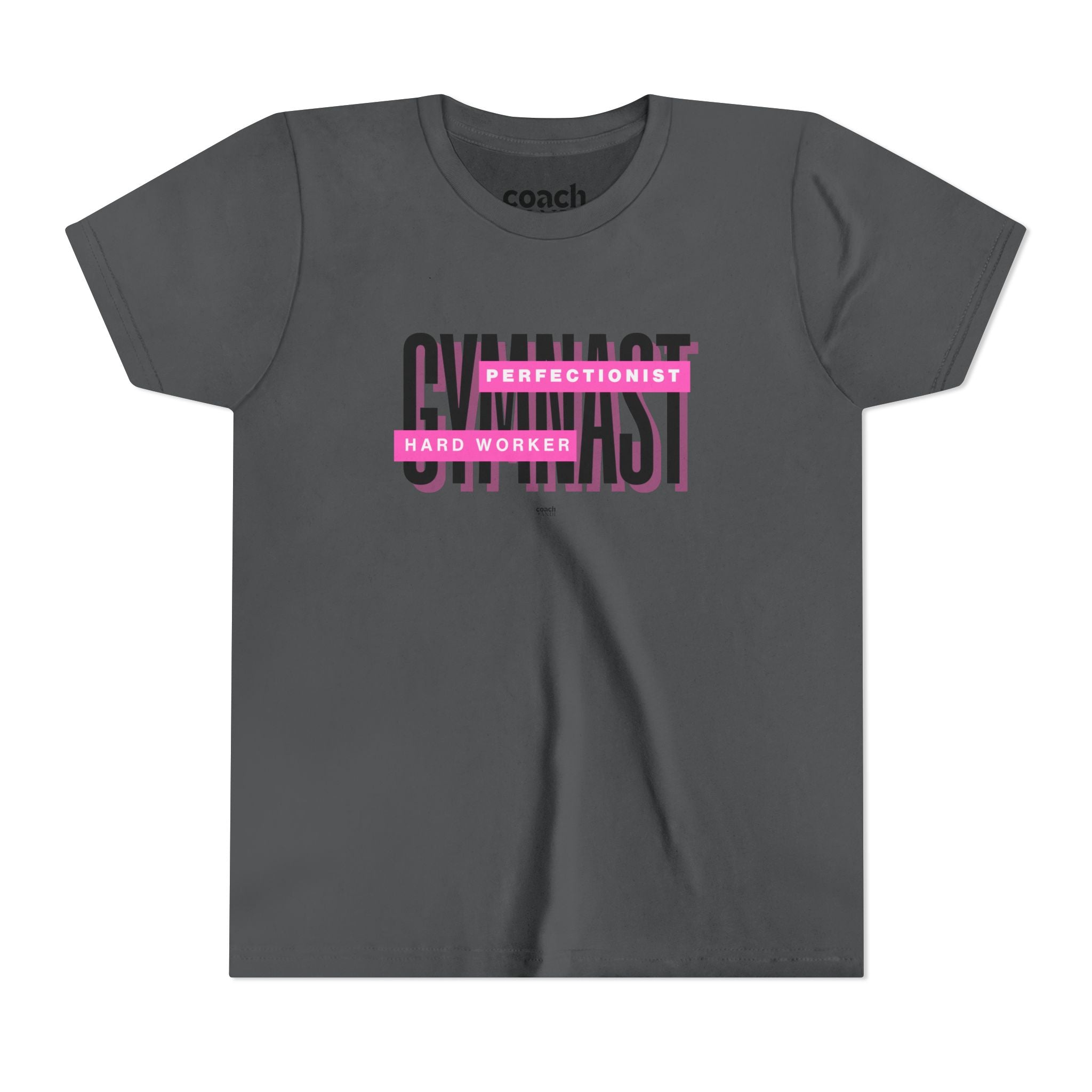 Gymnast Hard Worker Tshirt - Pink (Youth)