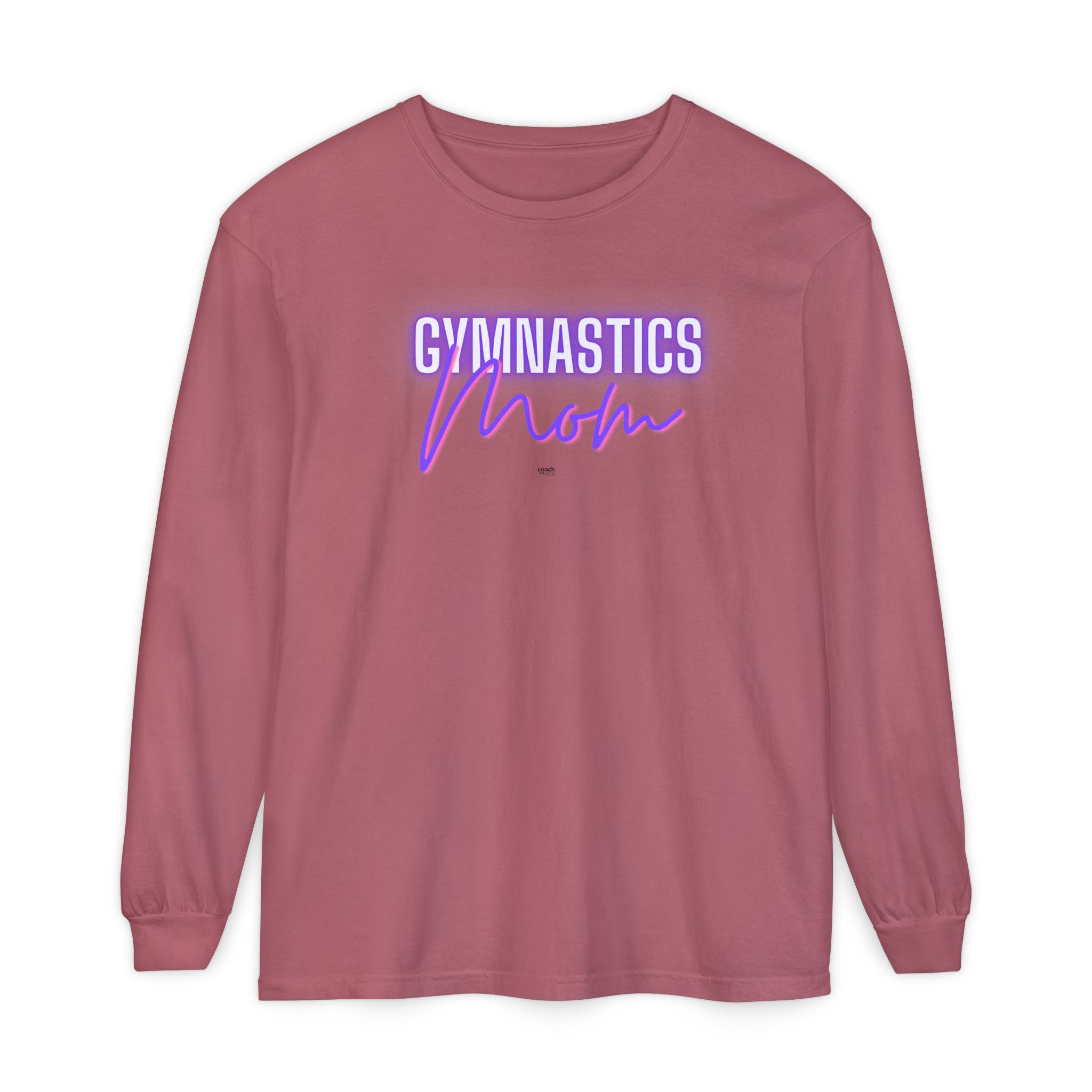 Glow Gym Mom Long Sleeve Shirt - Purple/Pink (Adult)