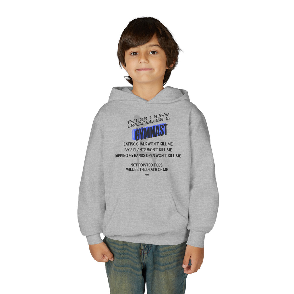 Things I Learned as a Gymnast Hoodie - Blue (Youth)