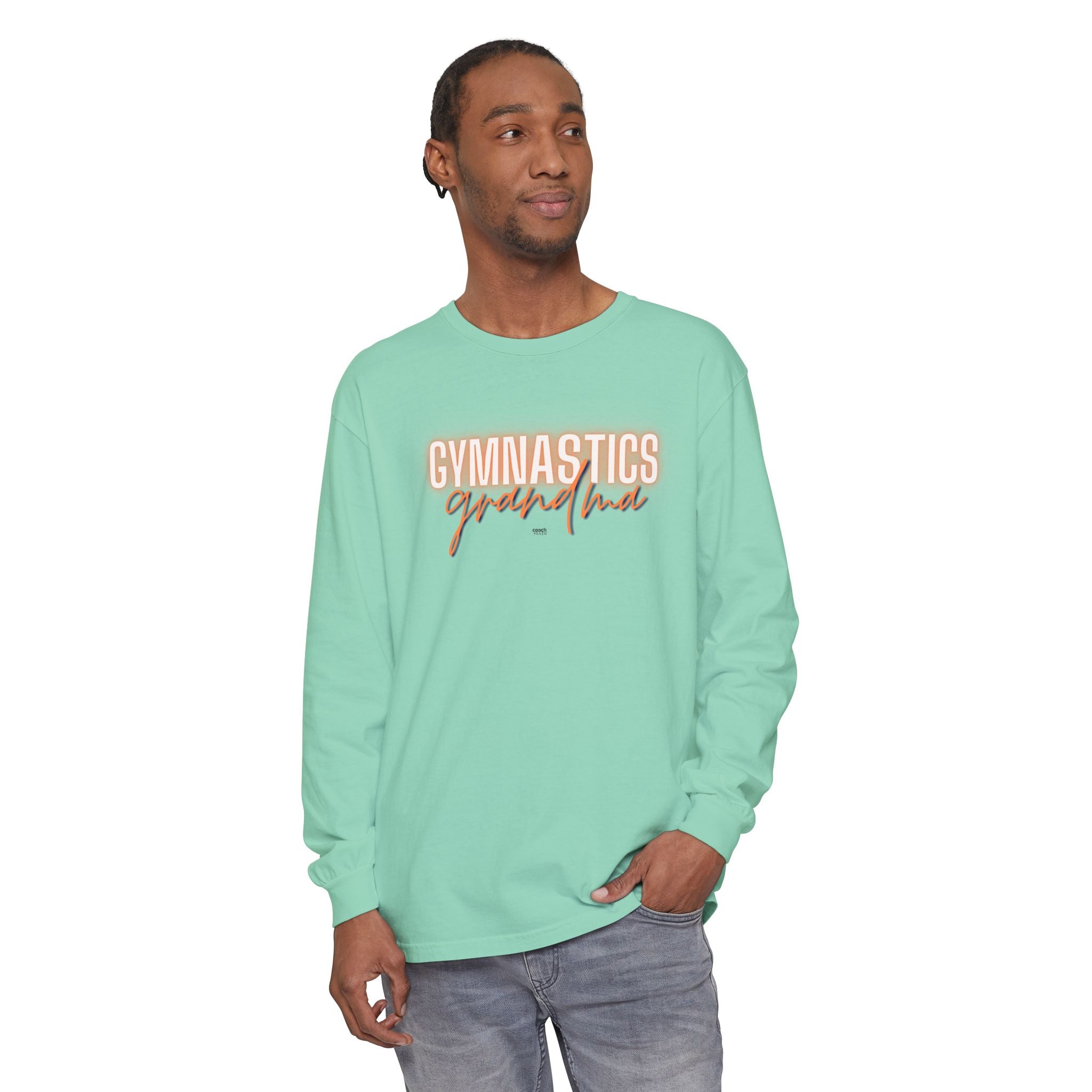 Glow Gym Gma Long Sleeve Shirt - Orange/Blue (Adult)