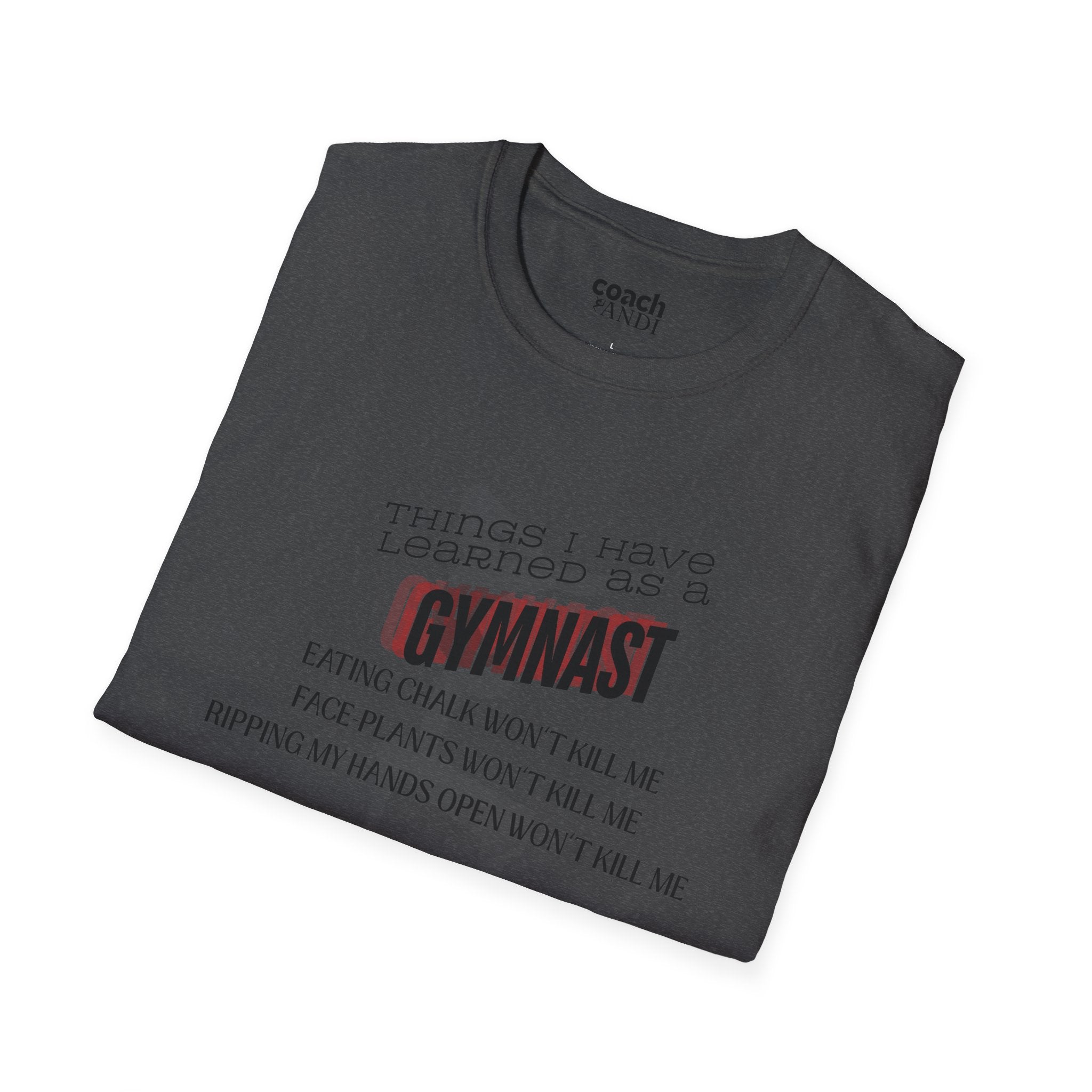 Things I Learned as a Gymnast Tshirt - Red (Adult)