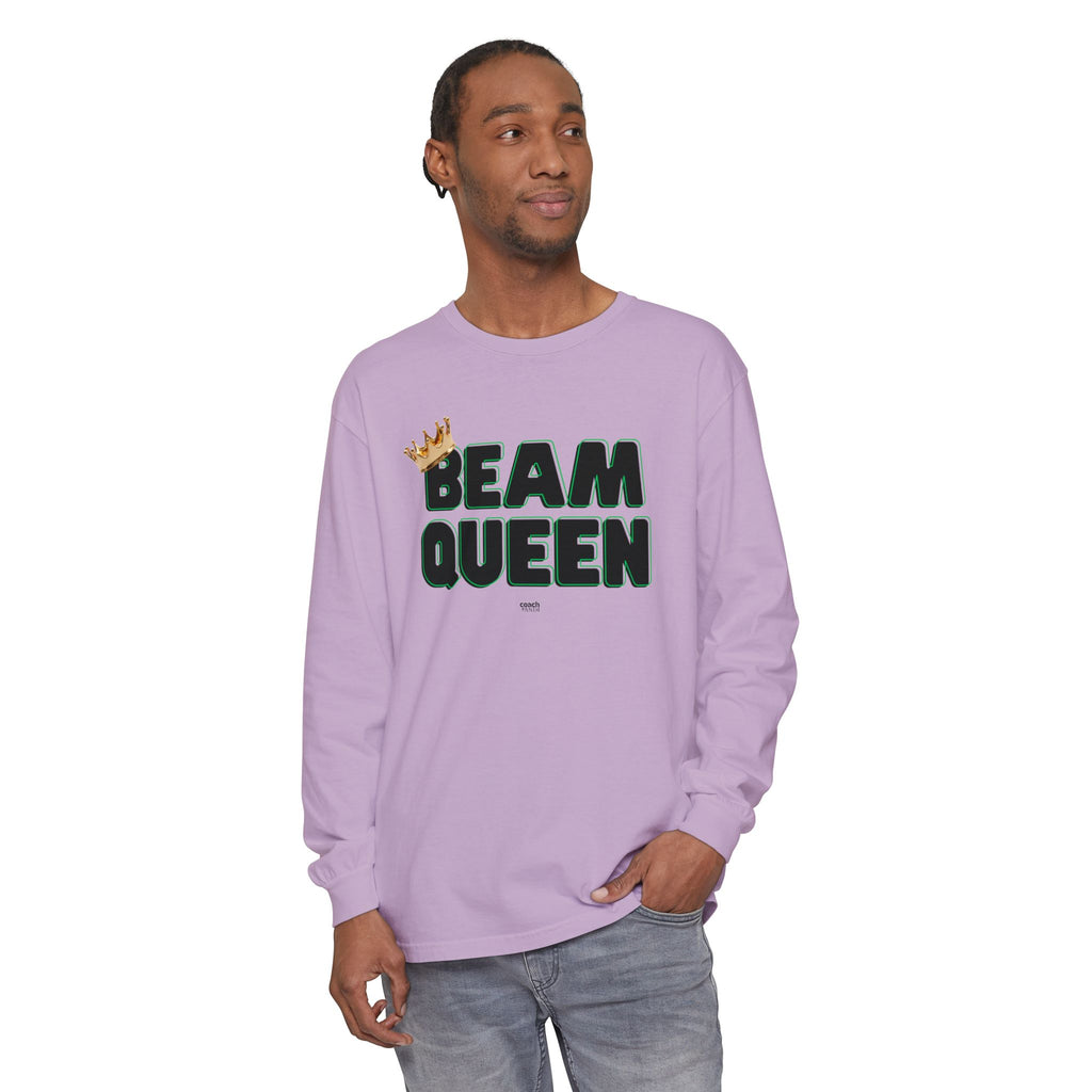 Beam Queen - Black/Green (Adult Long Sleeve Shirt)