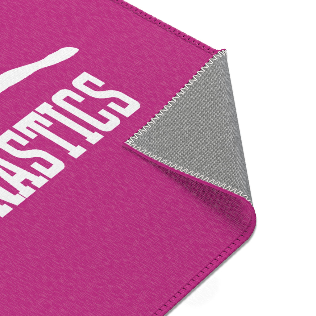 Peace, Love, Gymnastics-Pink (Area Rugs)