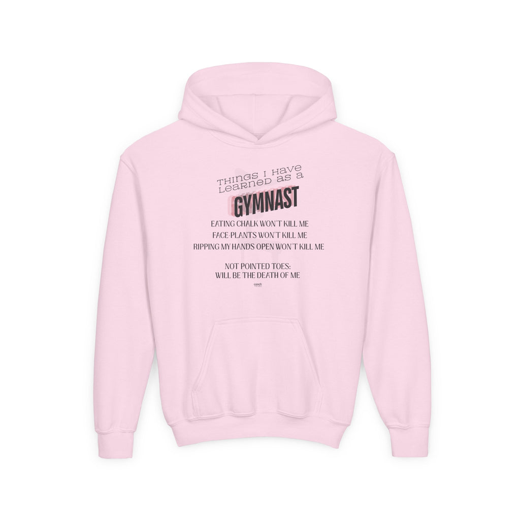 Things I learned as a Gymnast Hoodie - Red (Youth)
