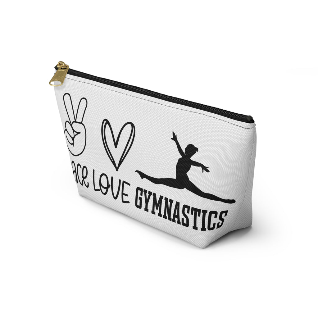Peace, Love, Gymnastics (Accessory Pouch w T-bottom)