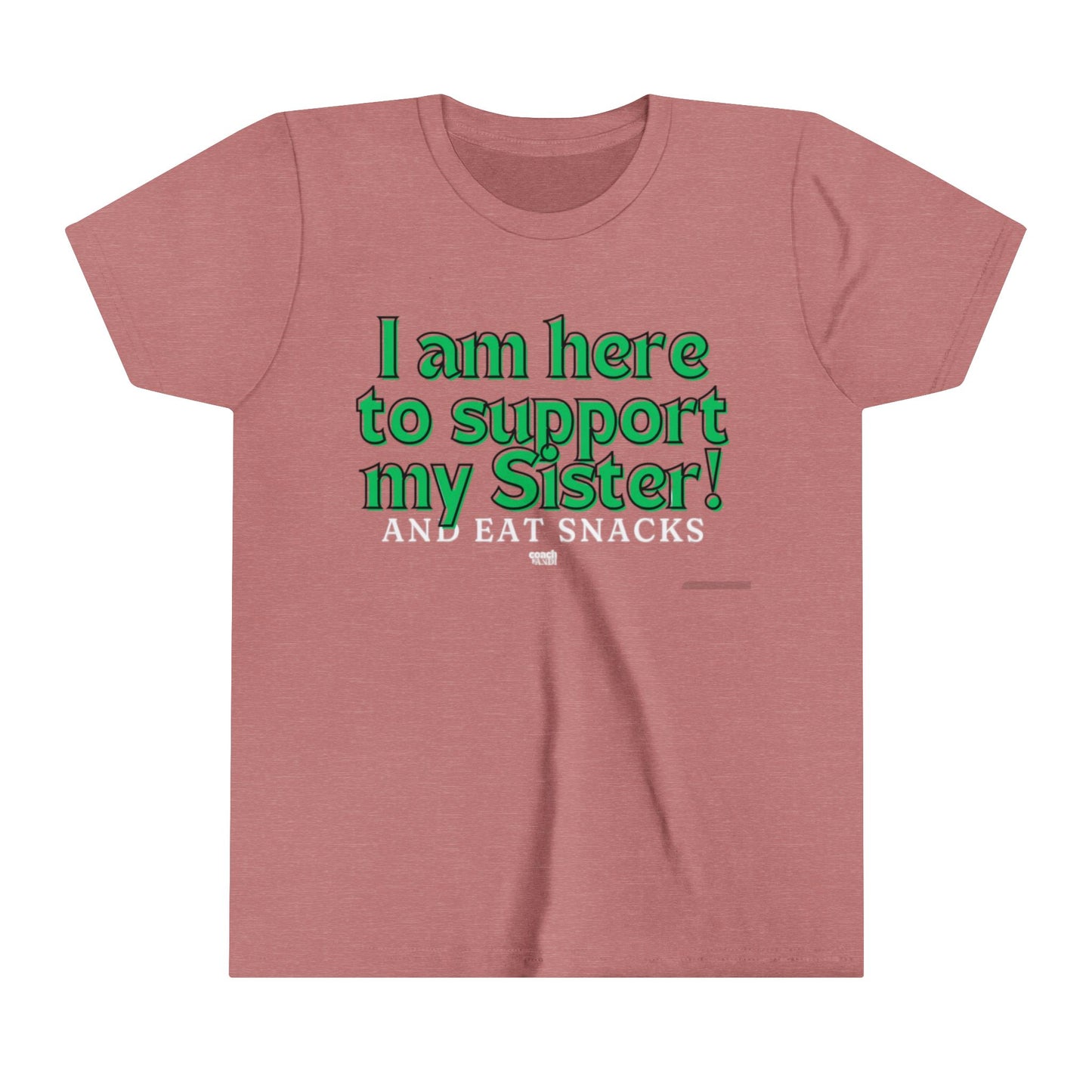 Sister Snack Support-Green (Youth Short Sleeve Tee)