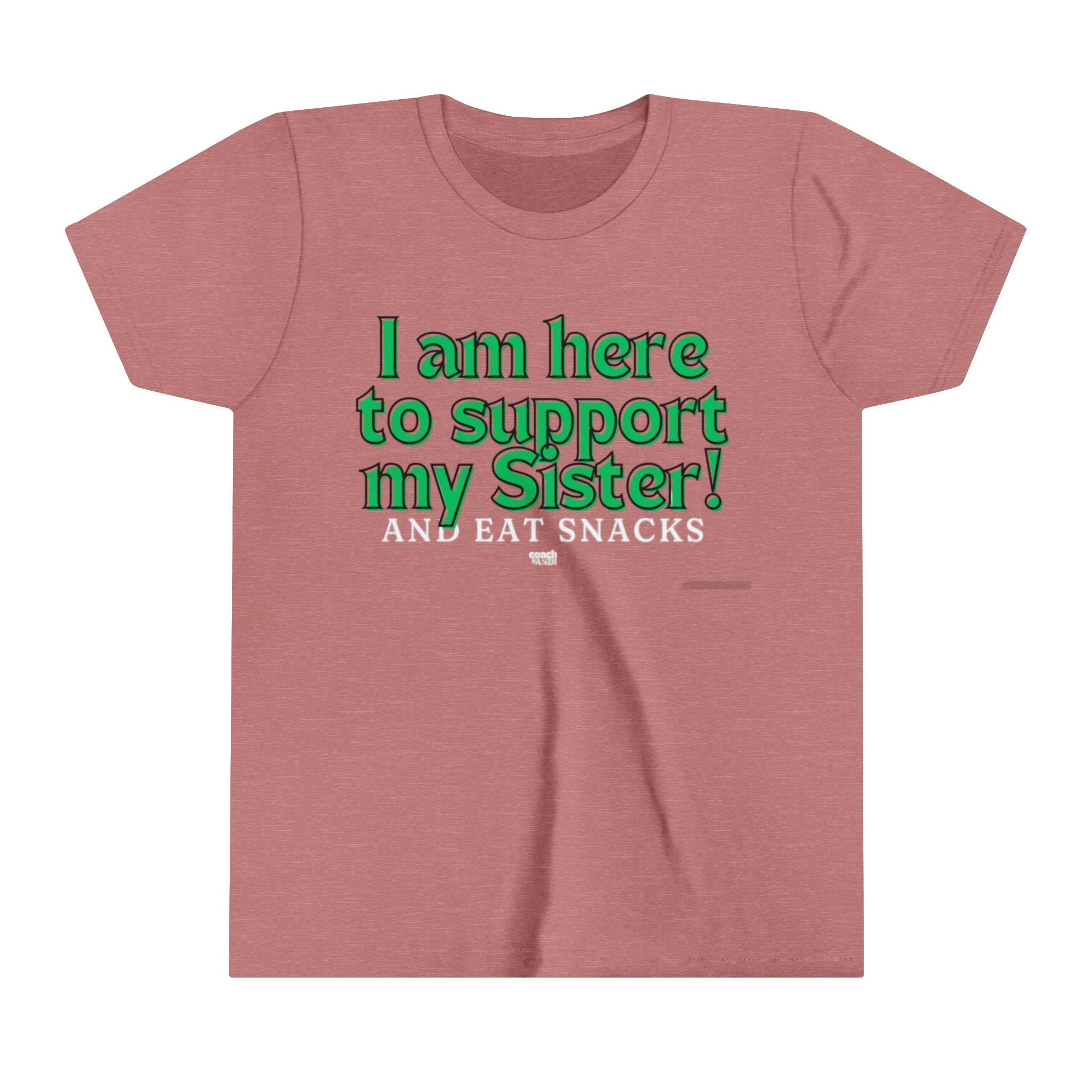 Sister Snack Support-Green (Youth Short Sleeve Tee)