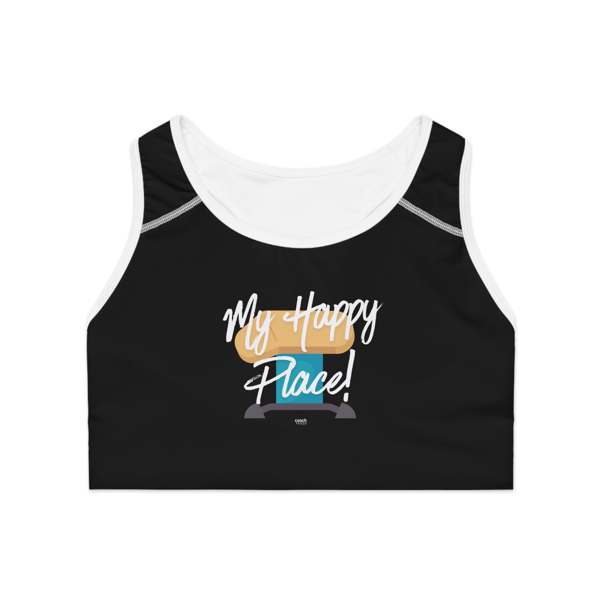 My Happy Place Vault Sports Bra