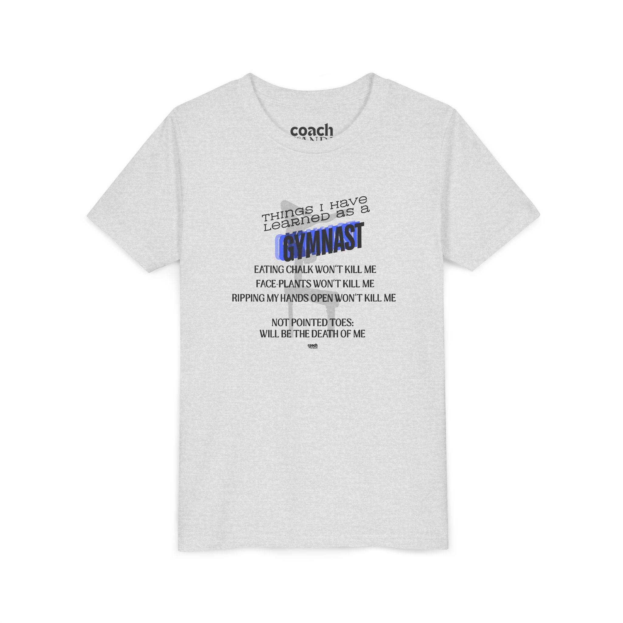 Things I Learned as a Gymnast Short Sleeve Tee - Blue (Youth)