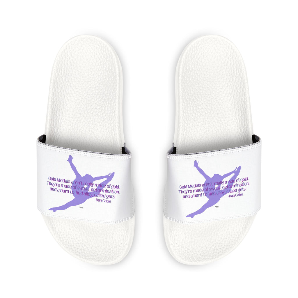 Medals made of Guts Graphic Removable-Strap Pool Slides