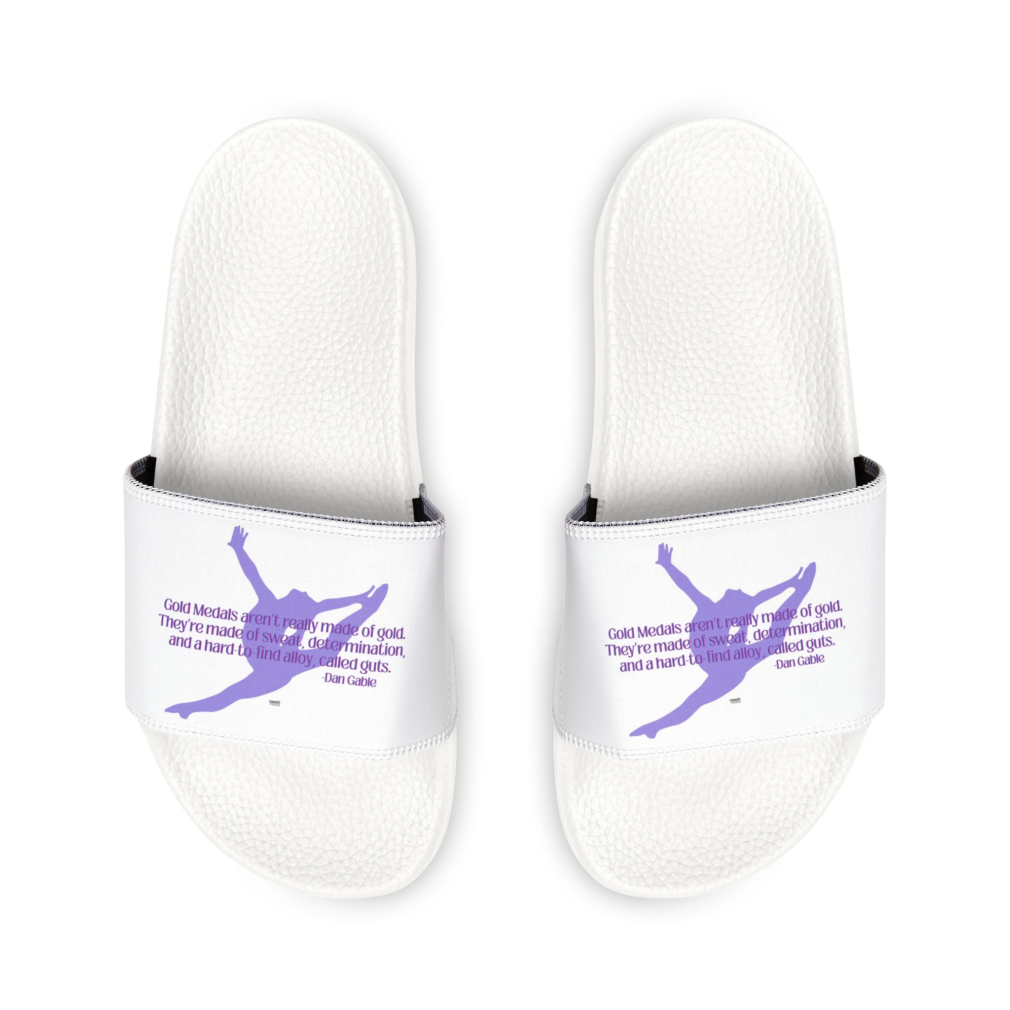 Medals made of Guts Graphic Removable-Strap Pool Slides