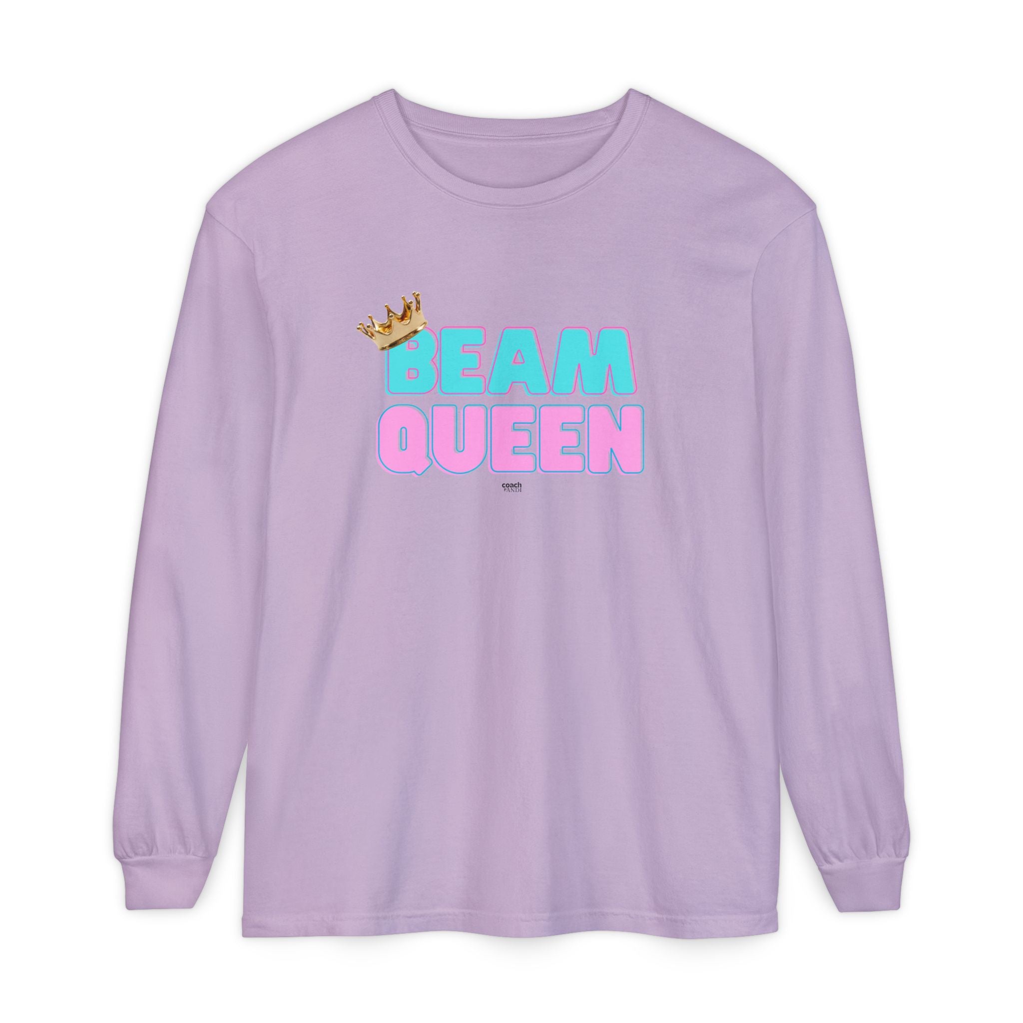 Beam Queen - Aqua/Pink (Adult Longsleeve Shirt)