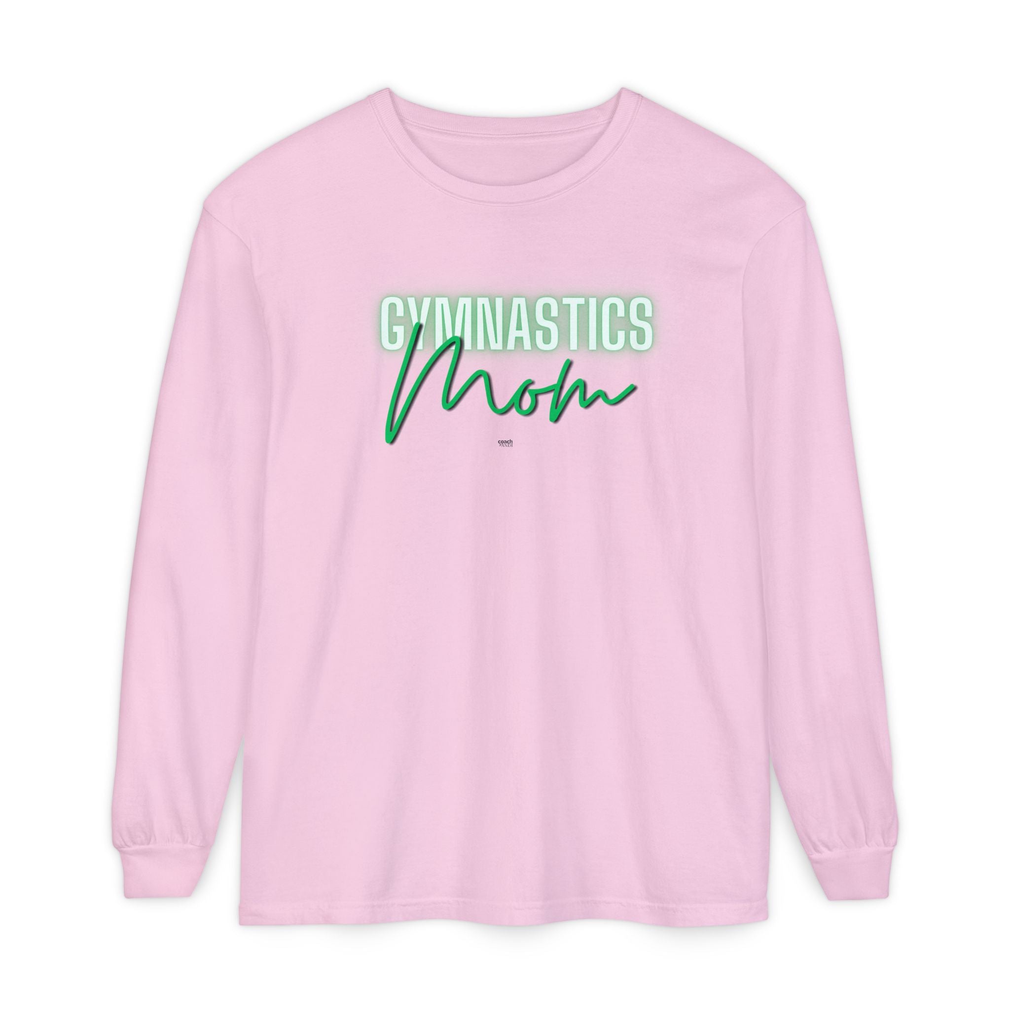 Glow Gym Mom Long Sleeve Shirt - Green (Adult)