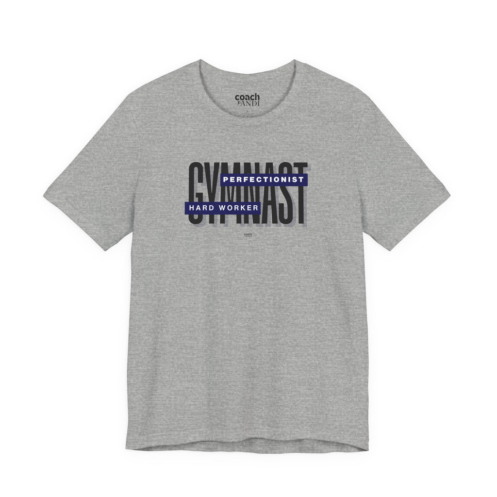 Gymnast Hard Worker Tshirt - Blue (Adult)