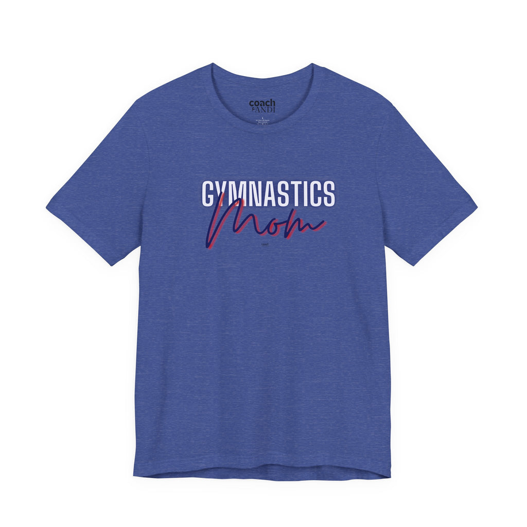 Glow Gym Mom Tshirt - Blue/Red (Adult)