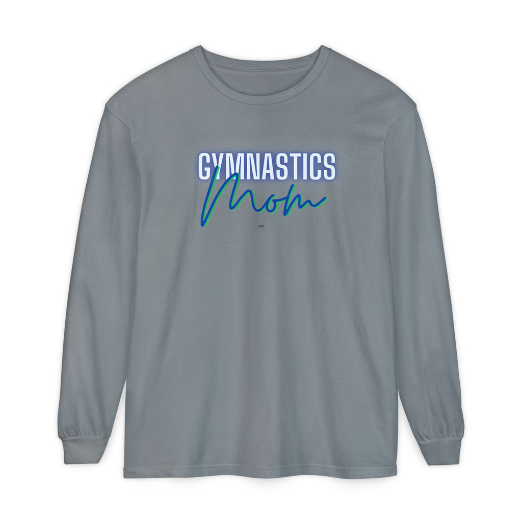 Glow Gym Mom Long Sleeve Shirt - Blue/Green (Adult)