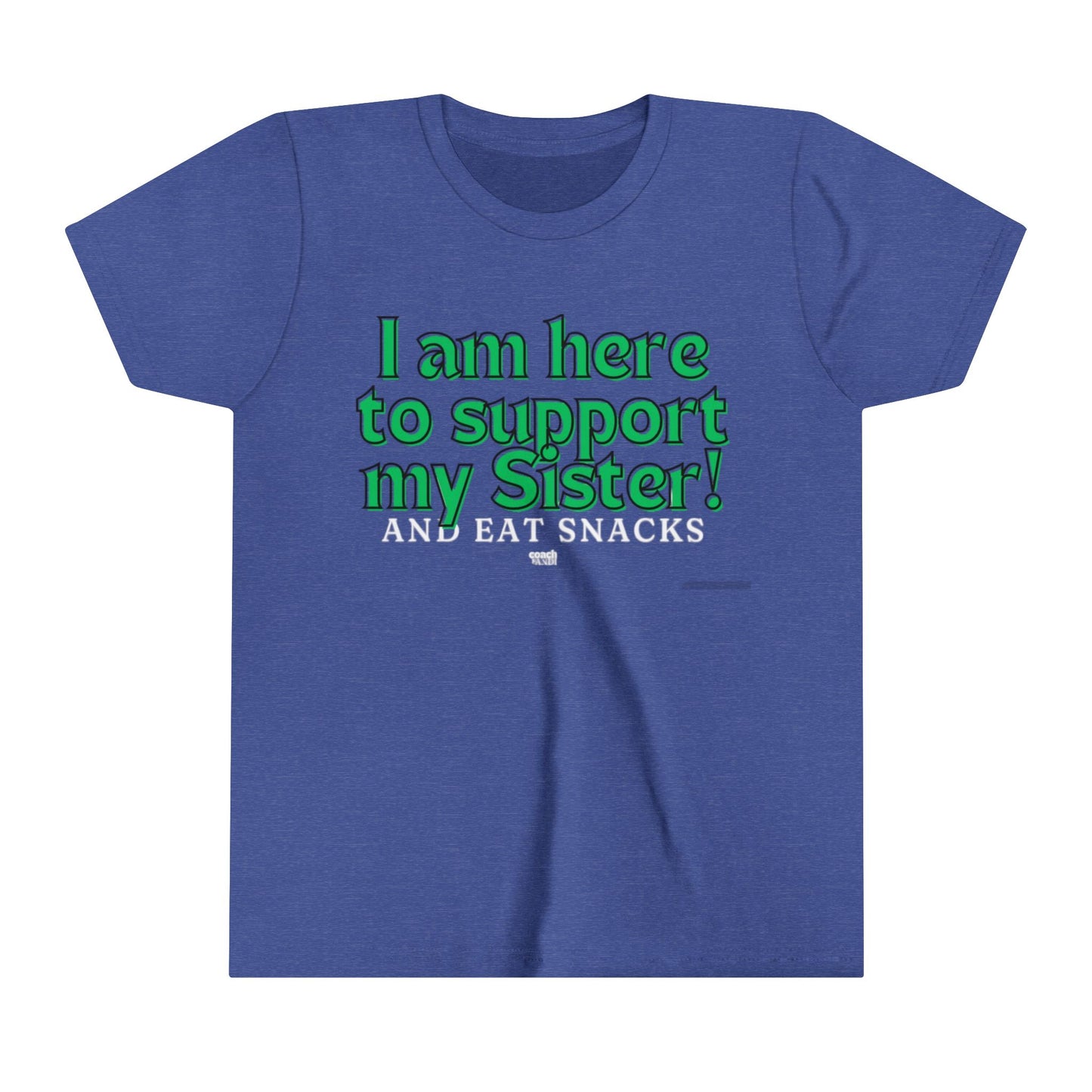 Sister Snack Support-Green (Youth Short Sleeve Tee)