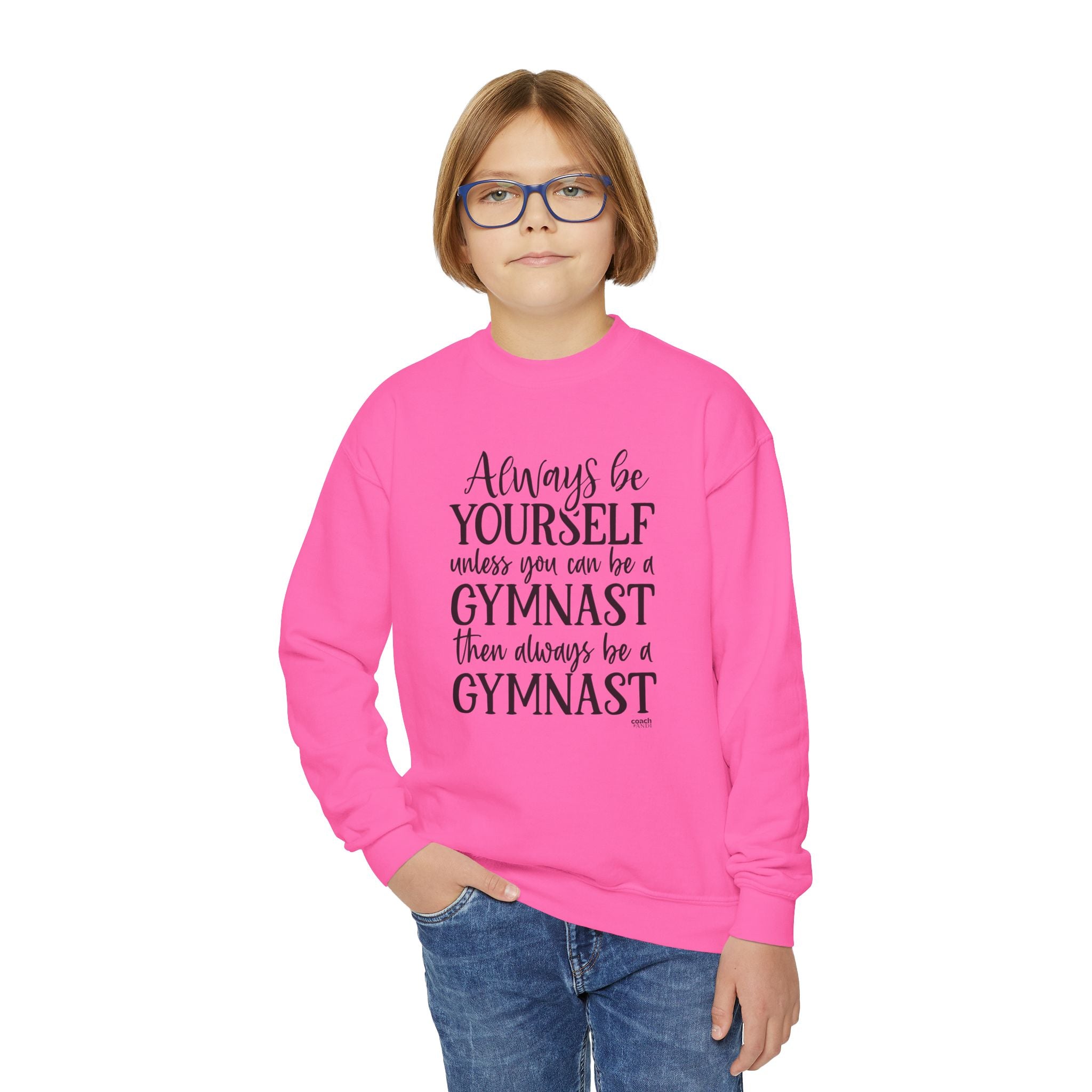 Always Be A Gymnast (Youth Crewneck Sweatshirt)