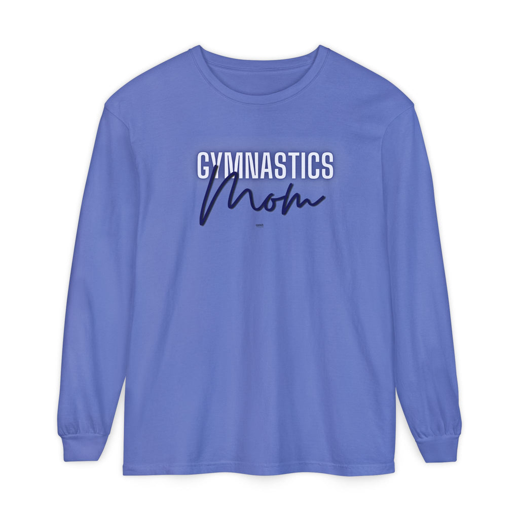 Glow Gym Mom Long Sleeve Shirt - Blue (Adult)