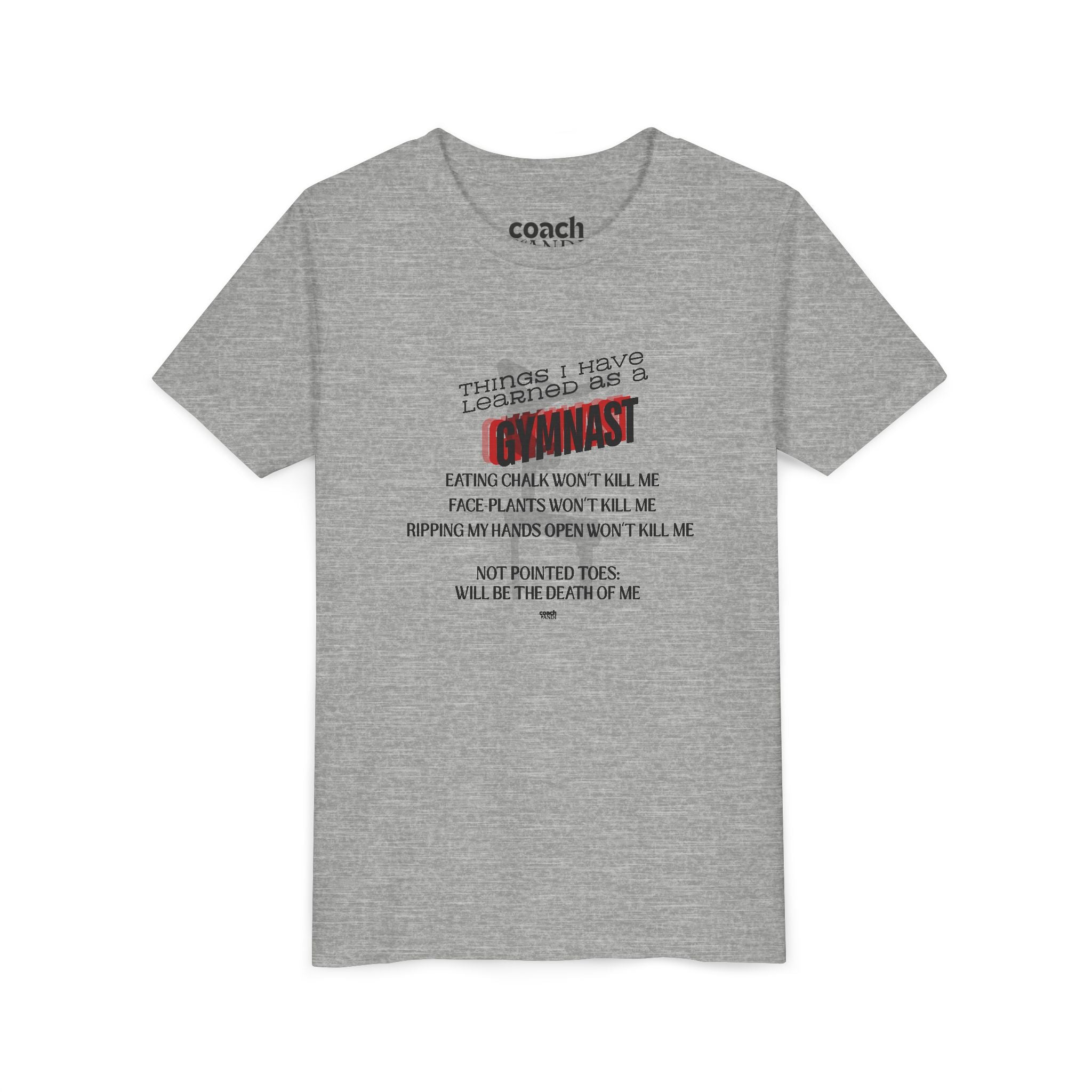 Things I learned as a Gymnast Short Sleeve Tee - Red (Youth)