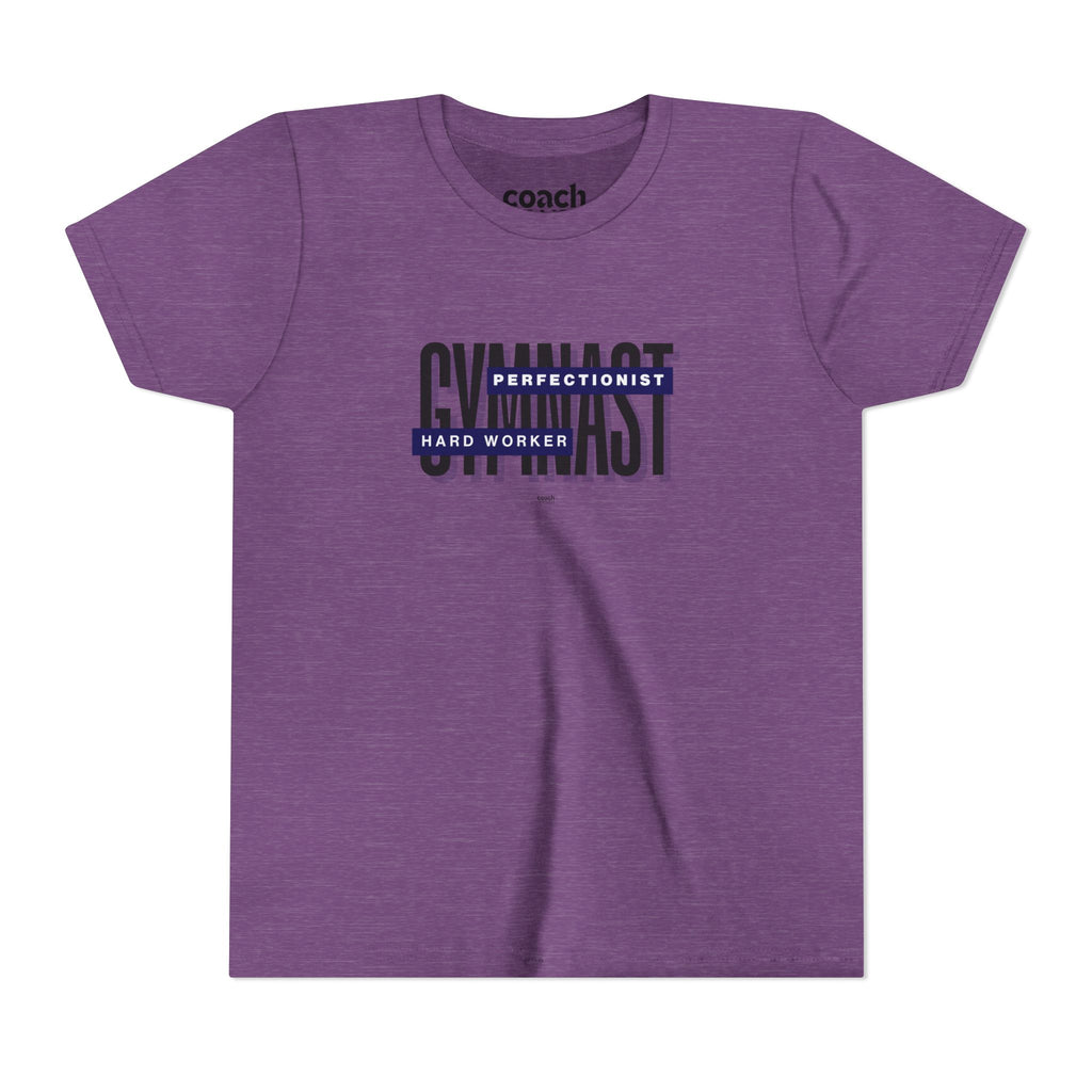 Gymnast Hard Worker Tshirt - Navy (Youth)