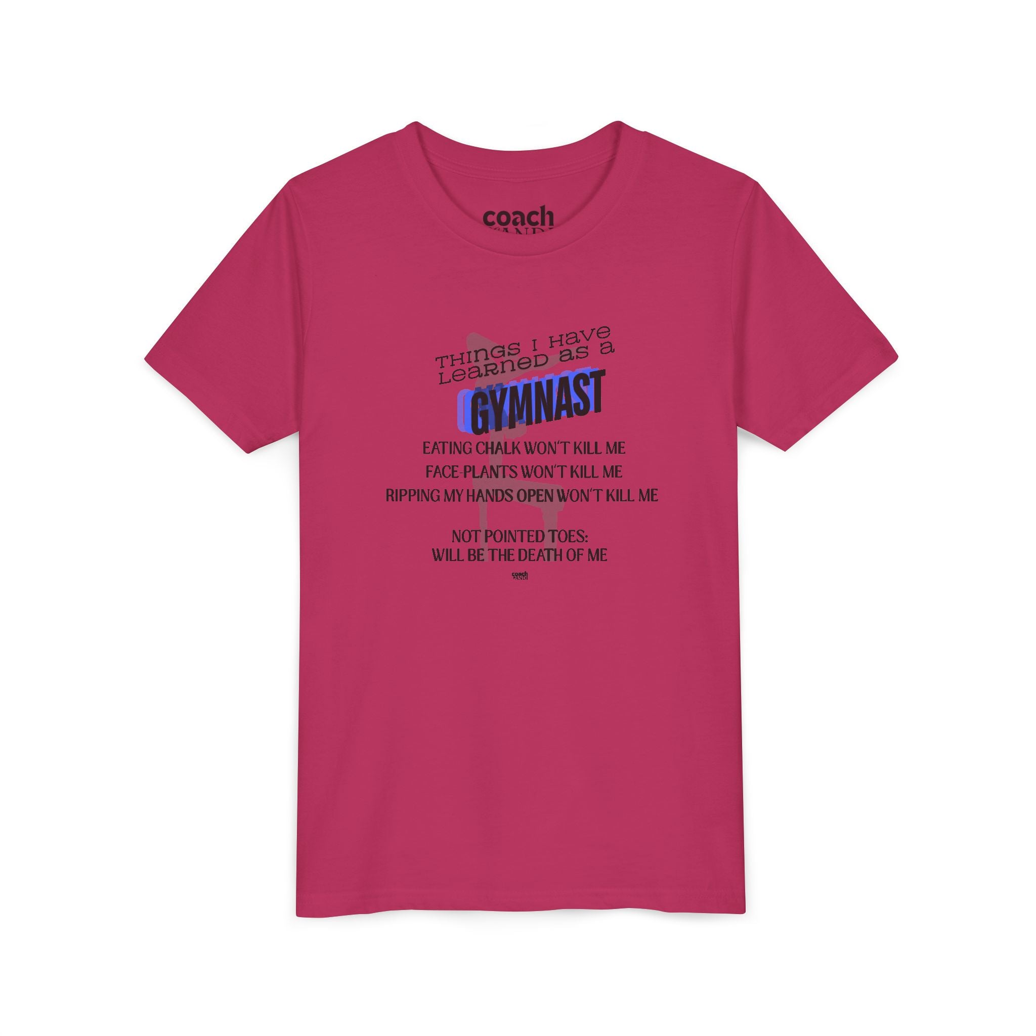Things I Learned as a Gymnast Short Sleeve Tee - Blue (Youth)