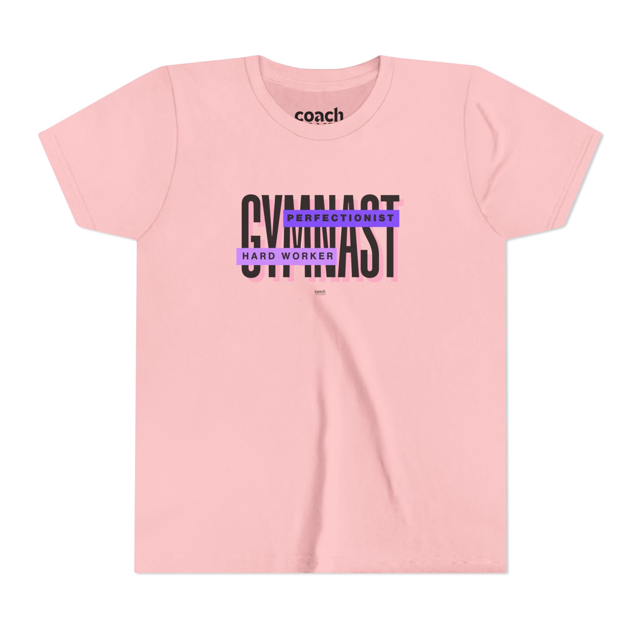 Gymnast Hard Worker Tshirt - Purple (Youth)